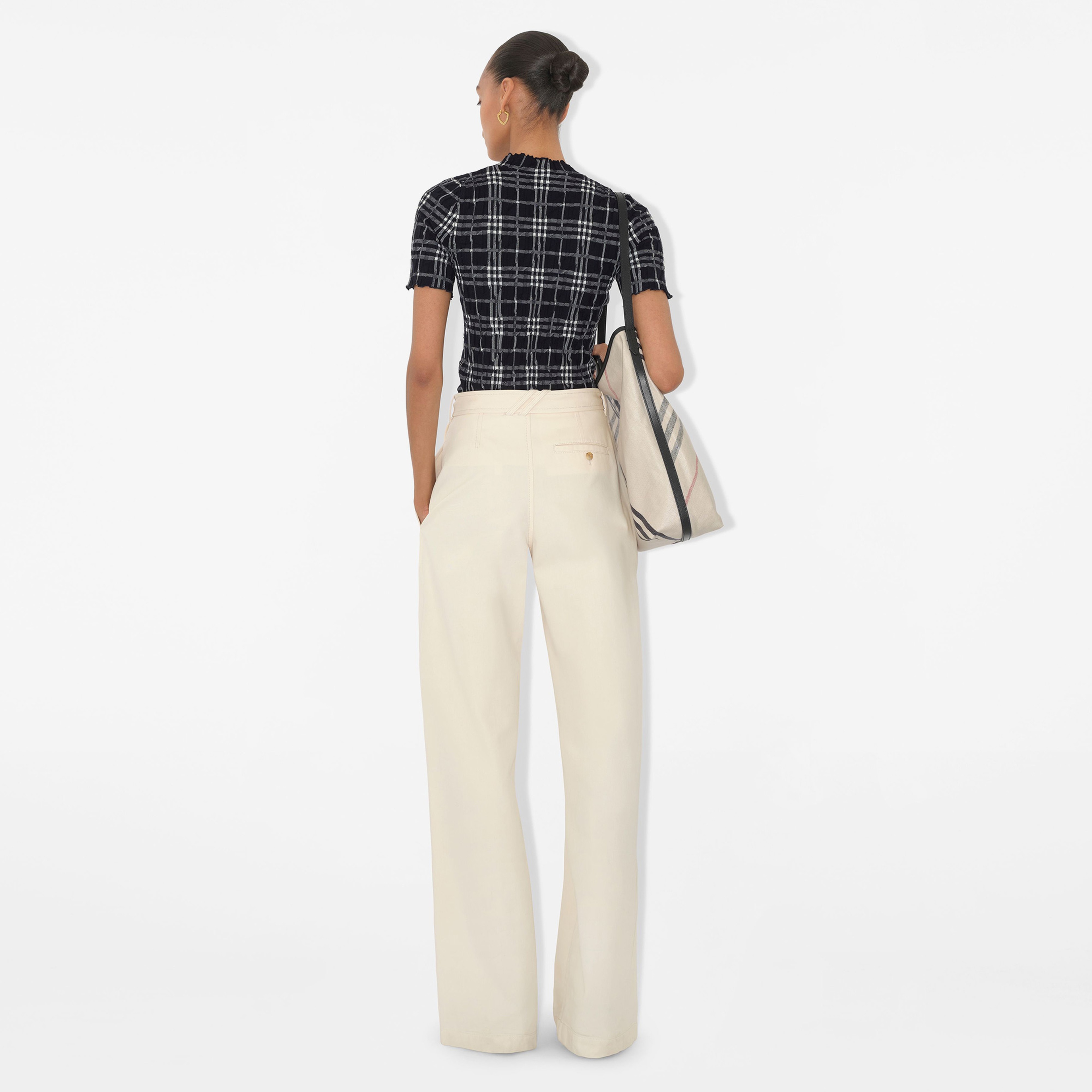 Burberry Kadın Gri Pantolon