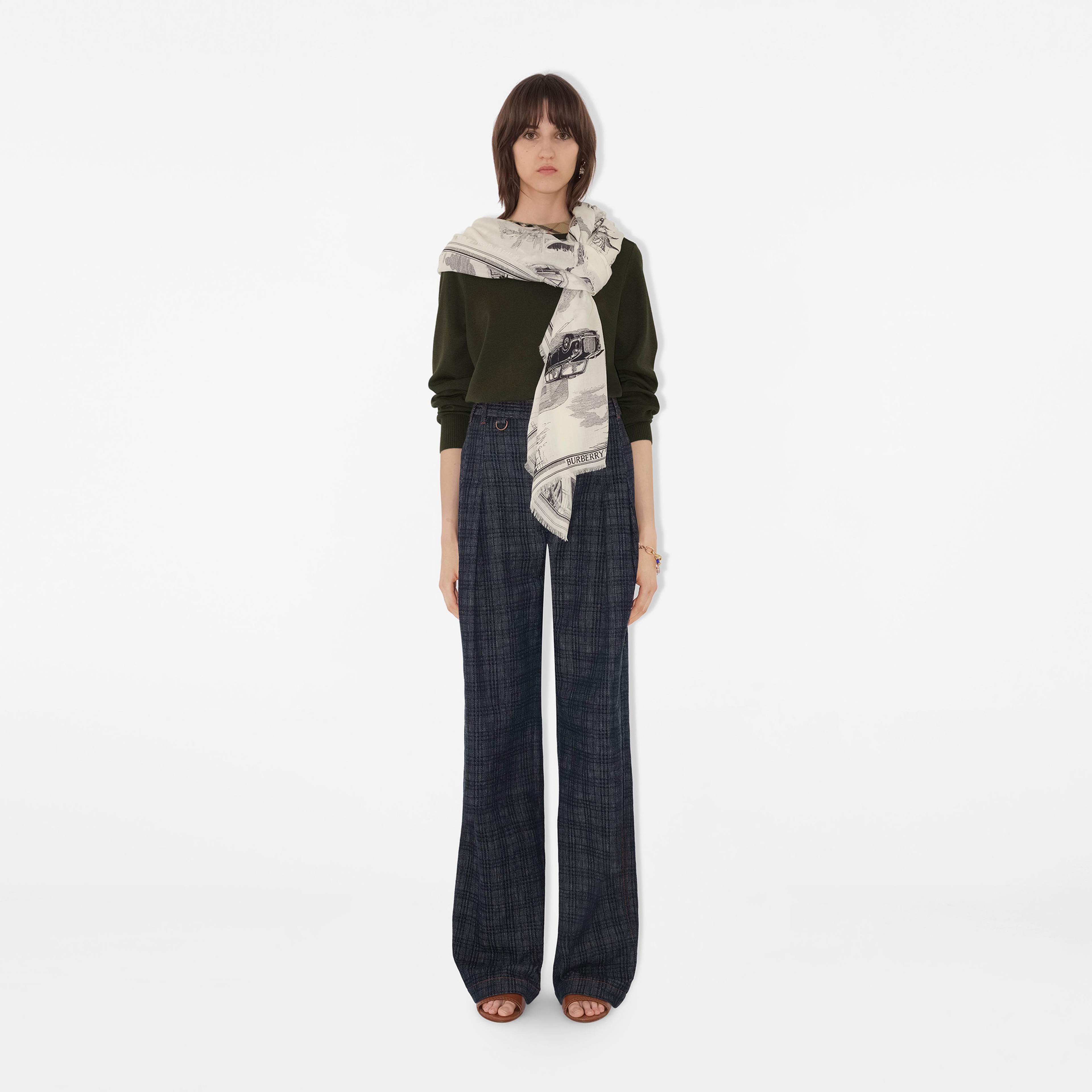 Burberry Kadın Siyah Atkı