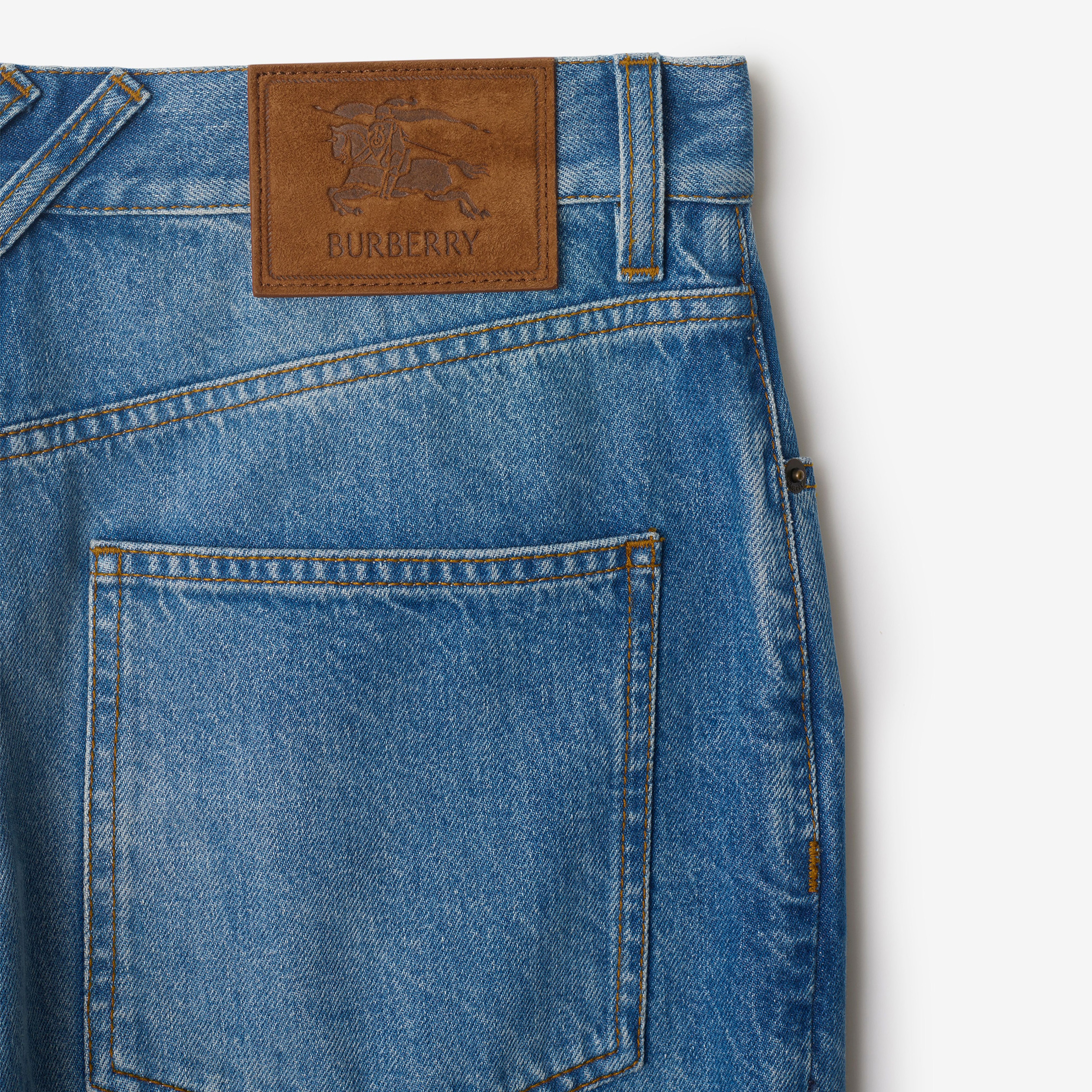 Burberry Erkek Mavi Pantolon