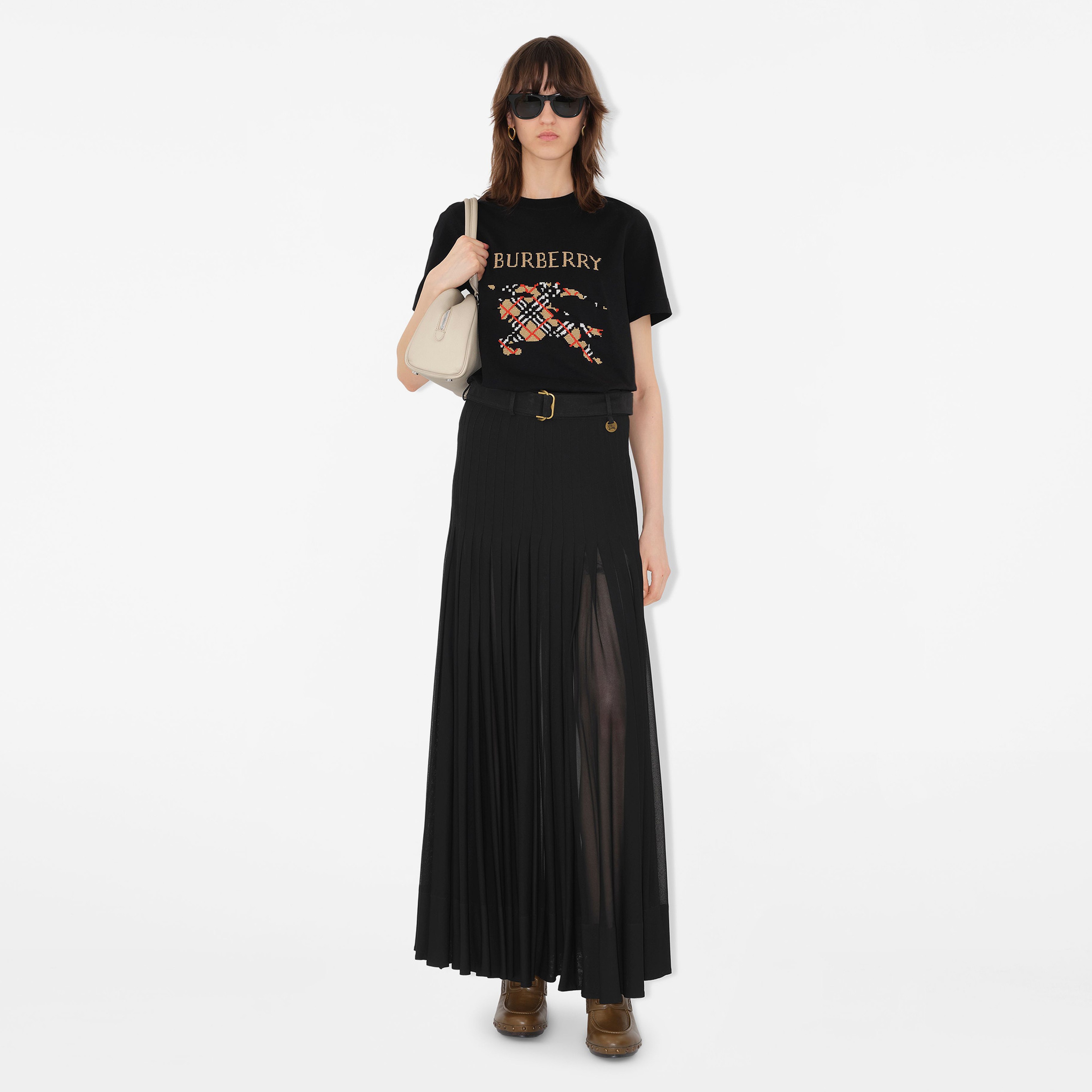 Burberry Kadın Siyah T-Shirt