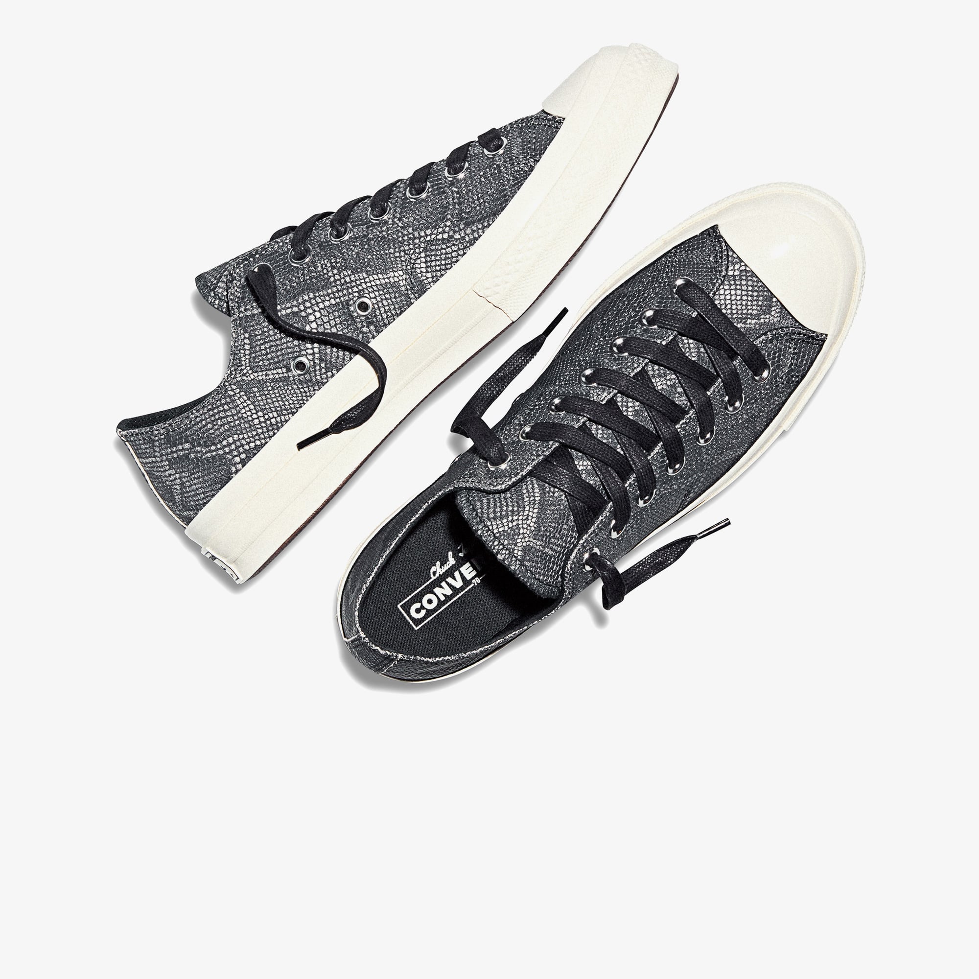 Converse Chuck 70 Snakeskin Print Unisex Gri Sneaker