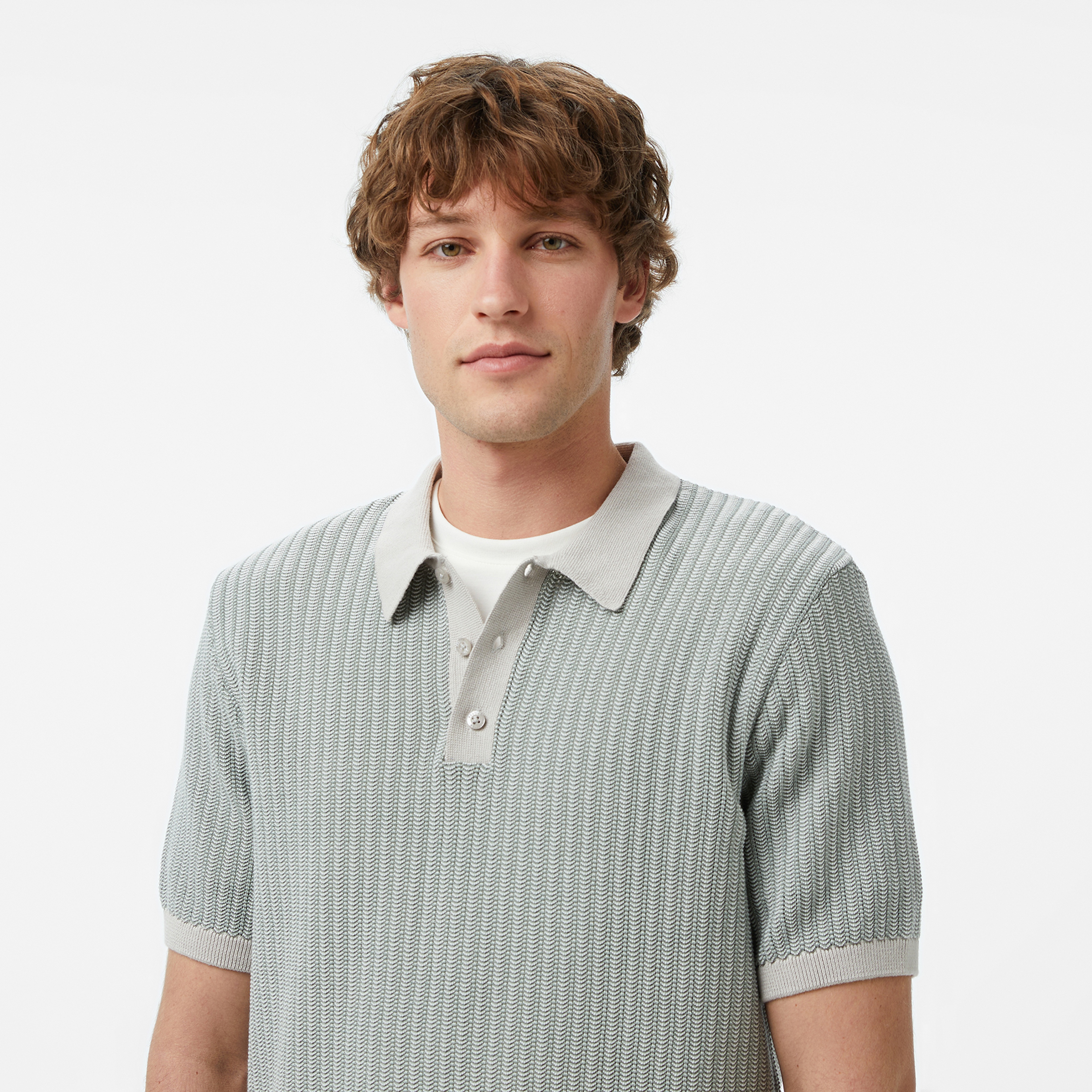 Nautica Erkek Gri Regular Fit Kısa Kollu Triko