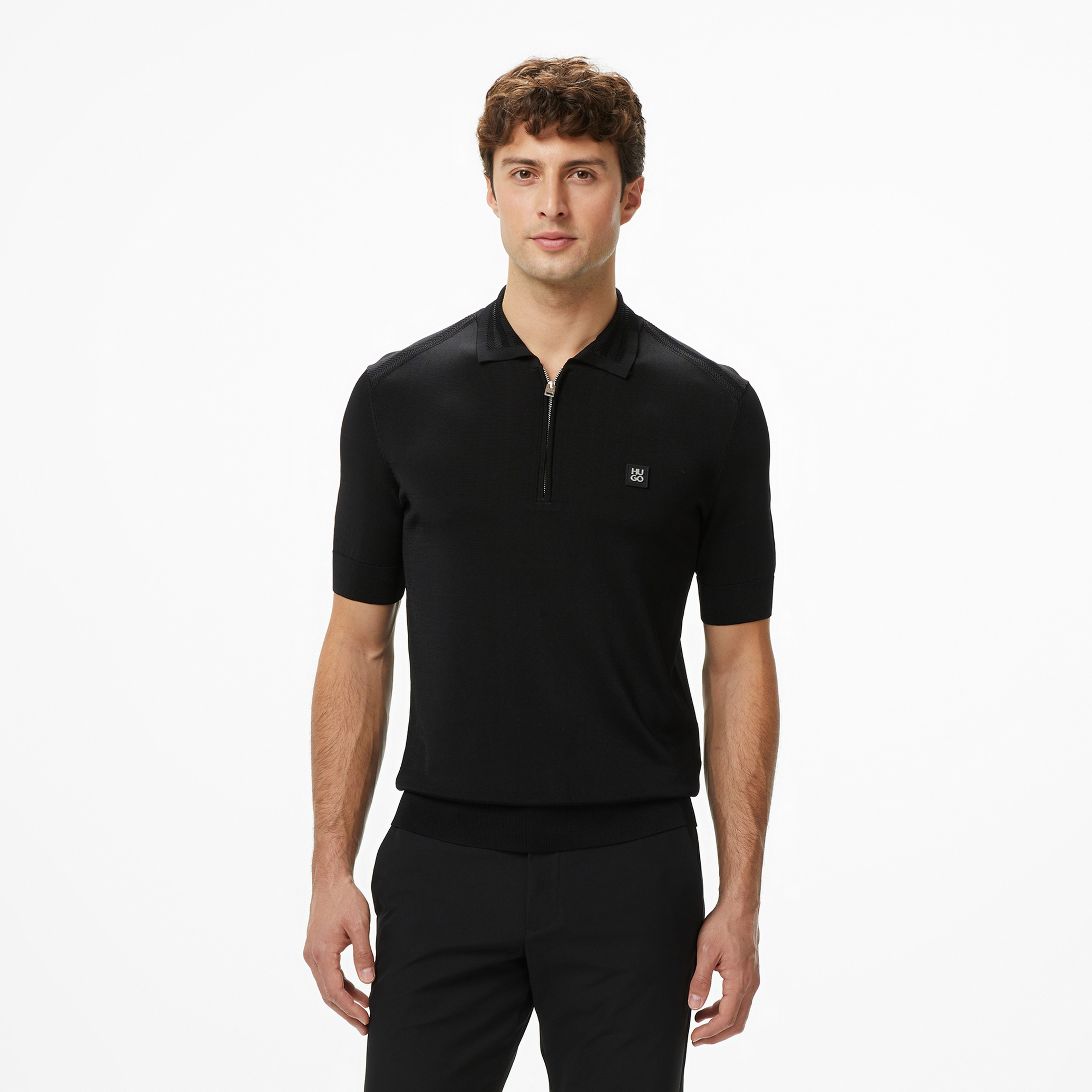 Hugo Sayfong Erkek Siyah Triko