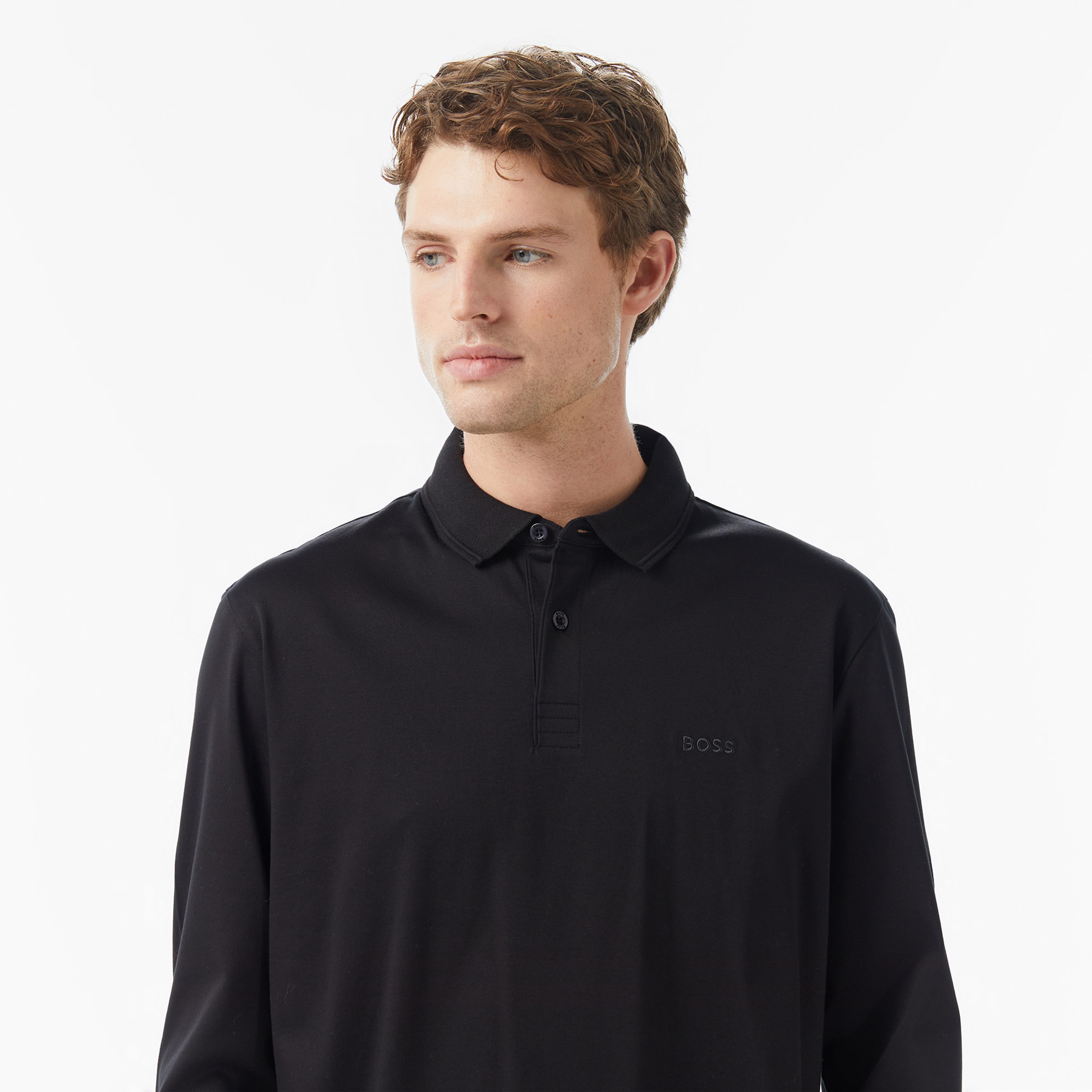 Boss Pirol Erkek Siyah Polo