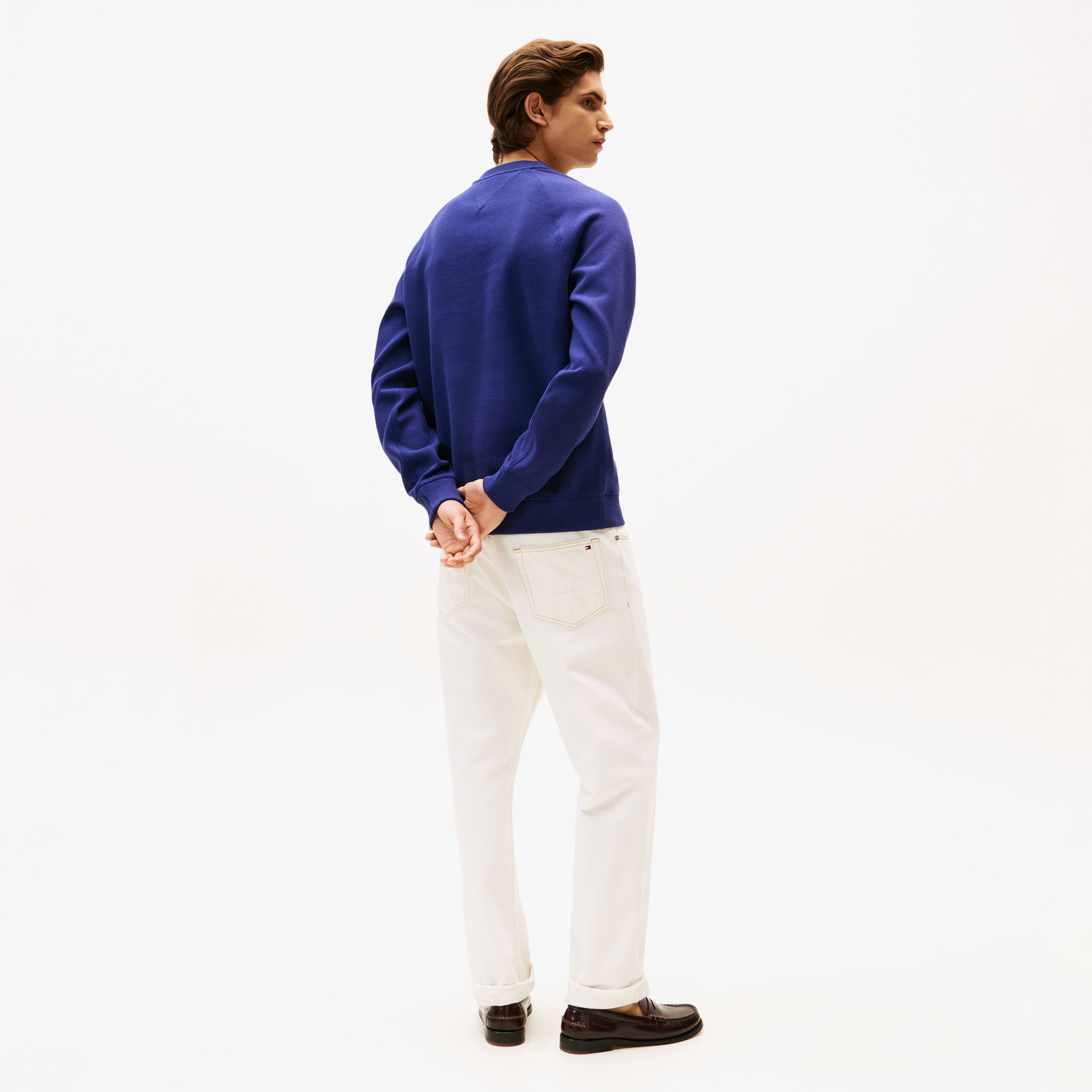 Tommy Hilfiger Monogram Imd Erkek Mavi Sweatshirt