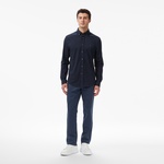 Tommy Hilfiger Performance Knit Solid Erkek Lacivert Gömlek