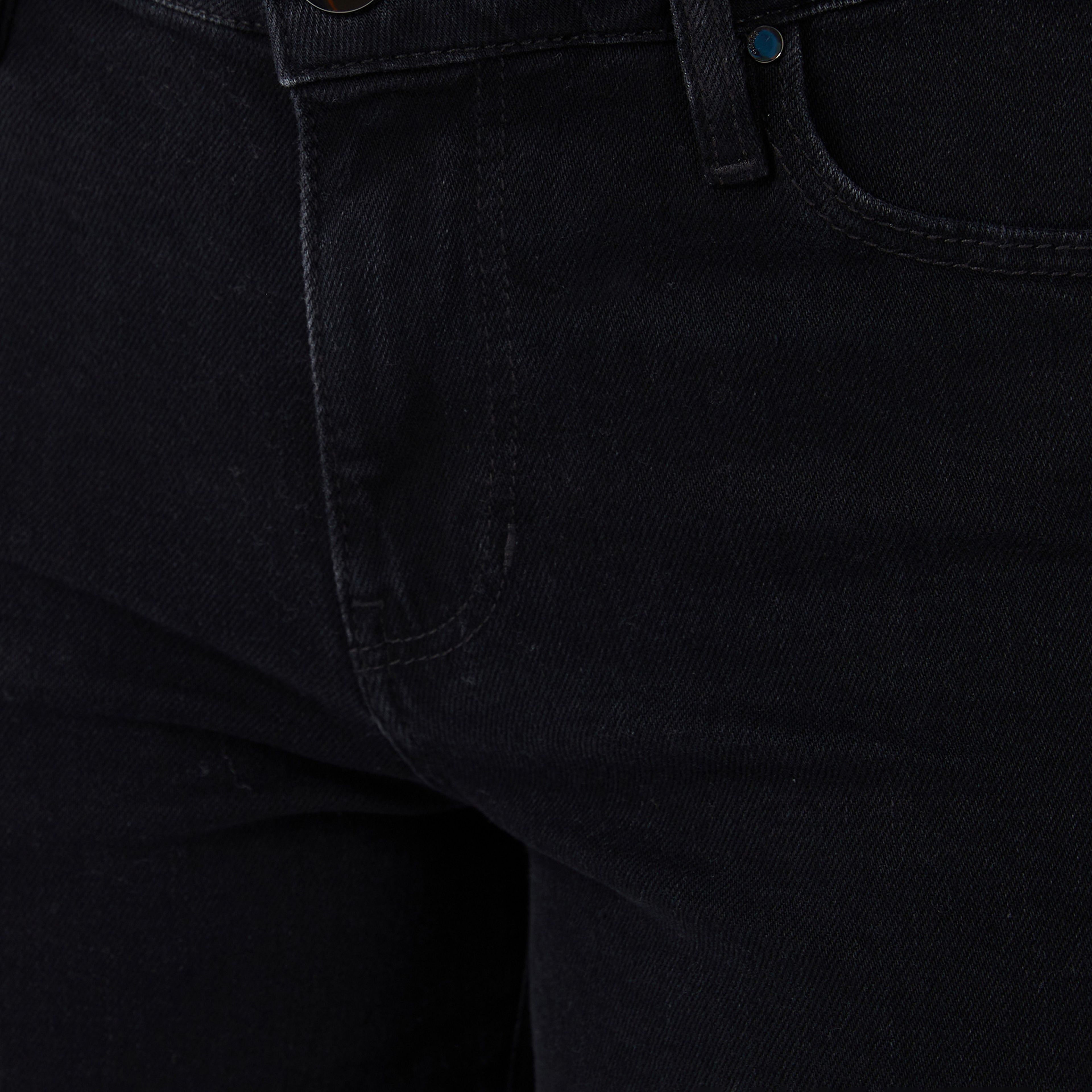 Guess Bellaggio Kaşmir Karışımlı Palazzo Fit Kadın Siyah Jean