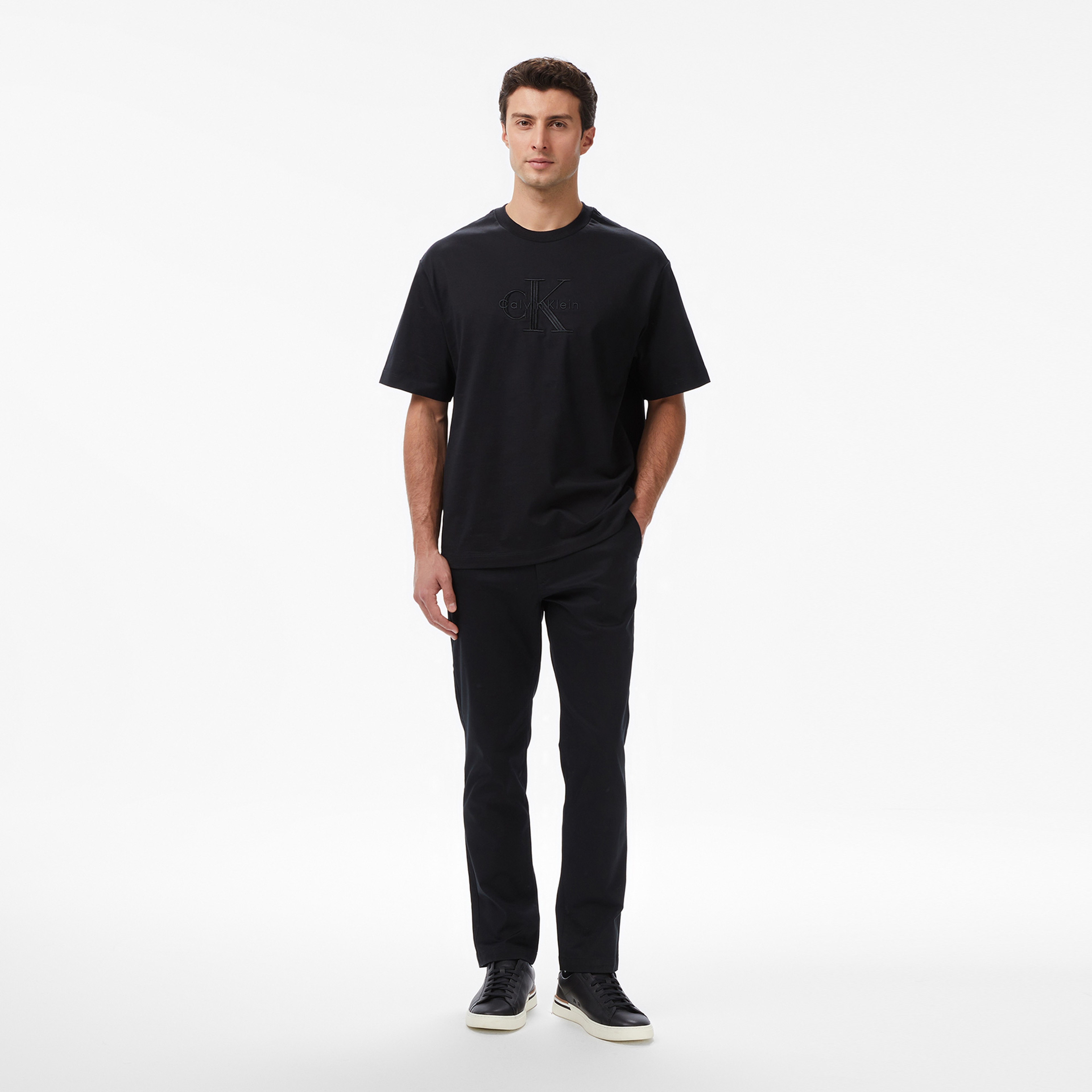 Calvin Klein Jersey Erkek Siyah T-Shirt