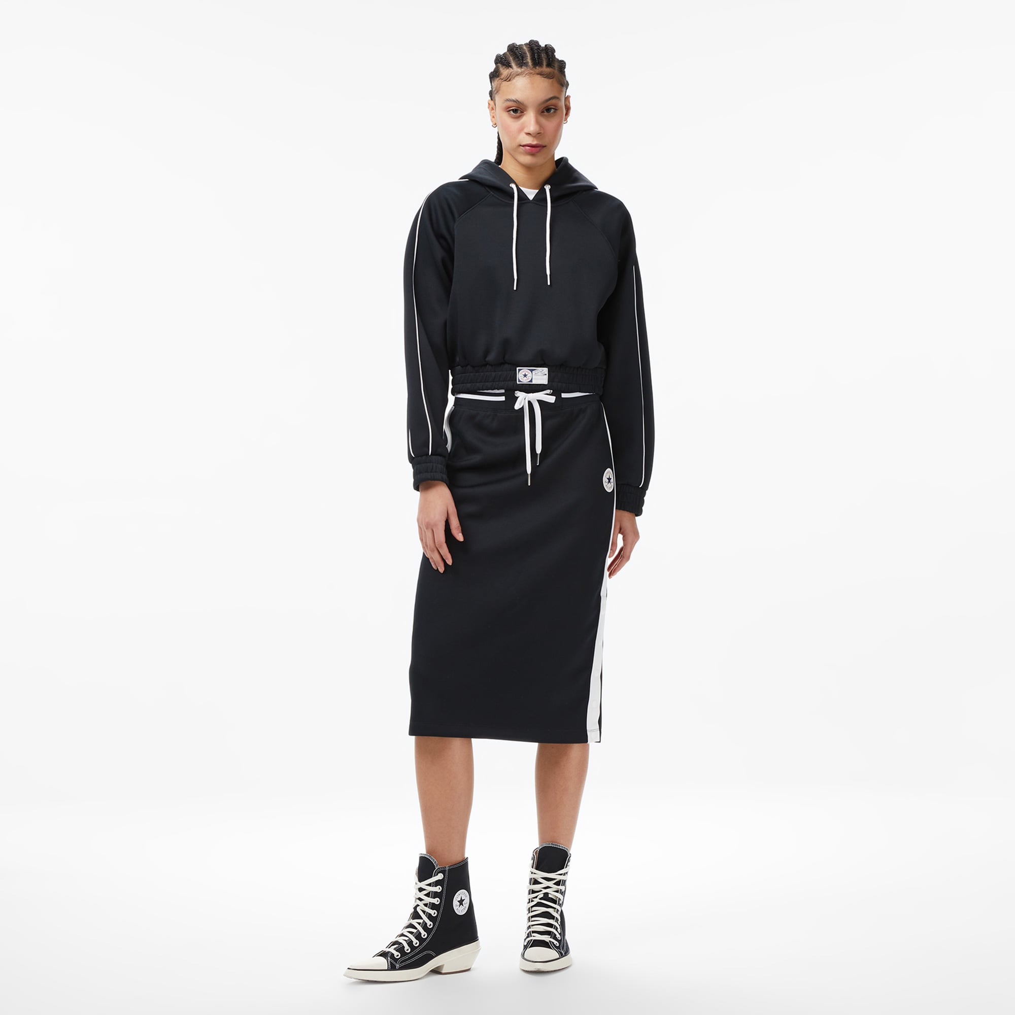 Converse Kadın Siyah Hoodie