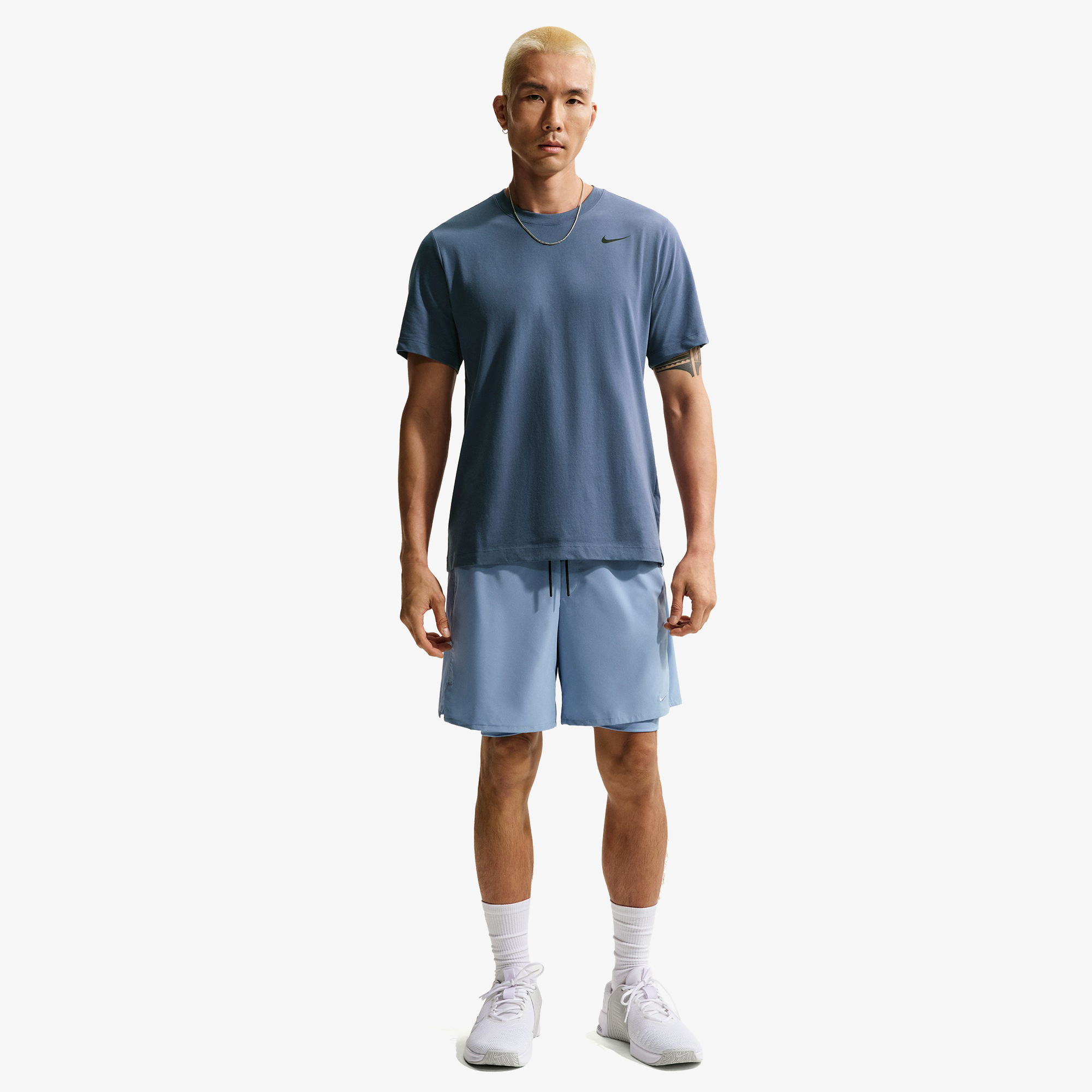 Nike Dri-FIT Erkek Lacivert Antrenman T-Shirt