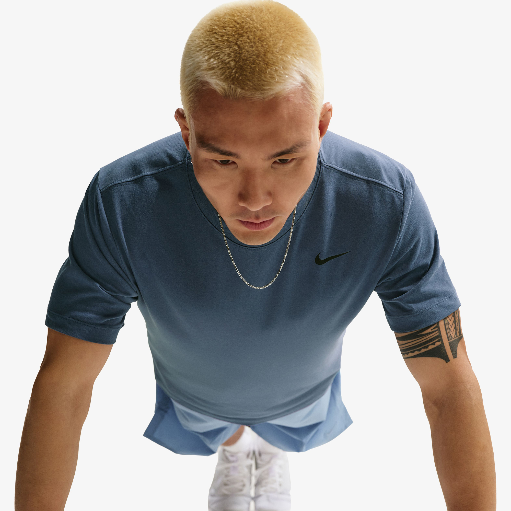 Nike Dri-FIT Erkek Lacivert Antrenman T-Shirt