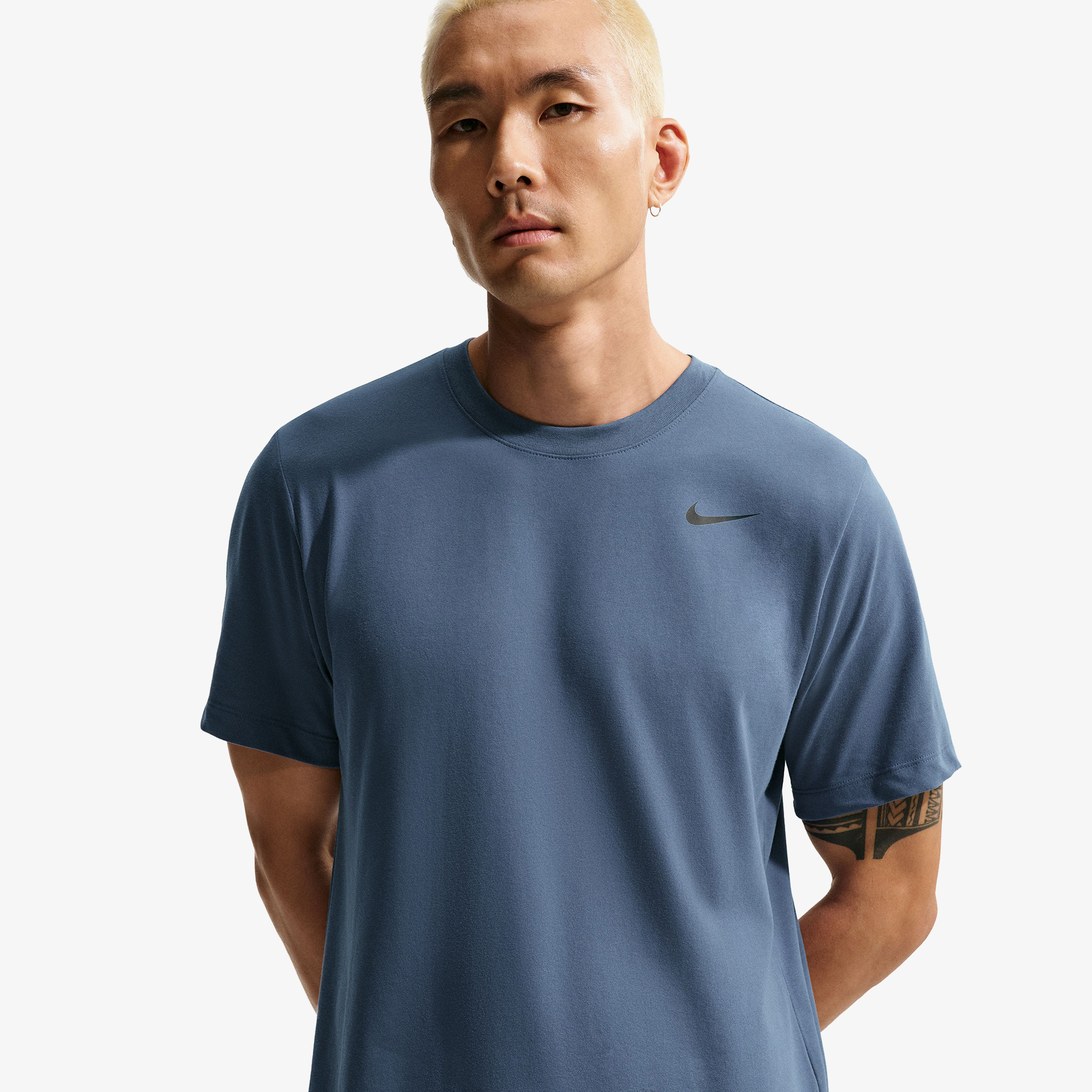 Nike Dri-FIT Erkek Lacivert Antrenman T-Shirt