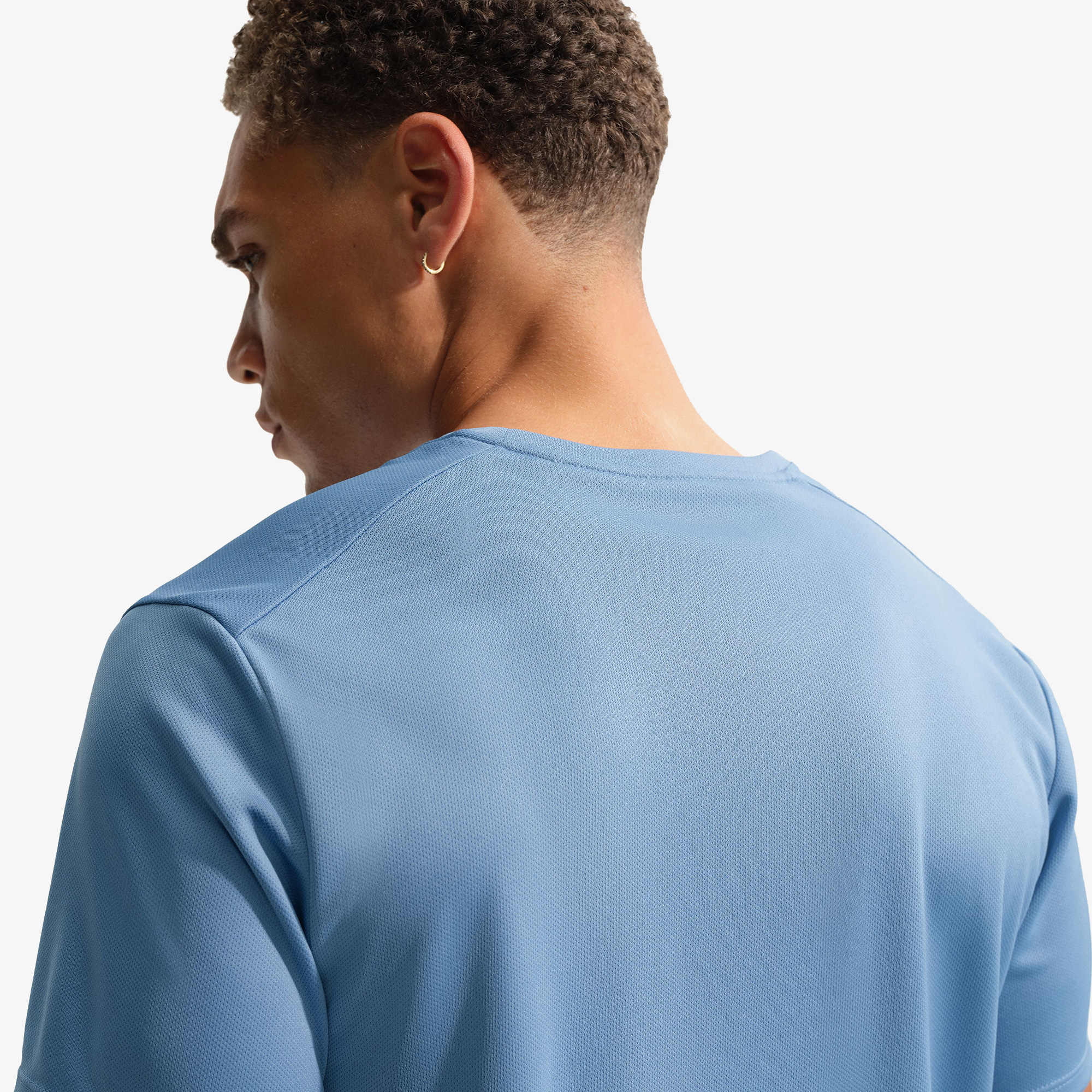 Nike Dri-Fit Miler Erkek Mavi T-Shirt