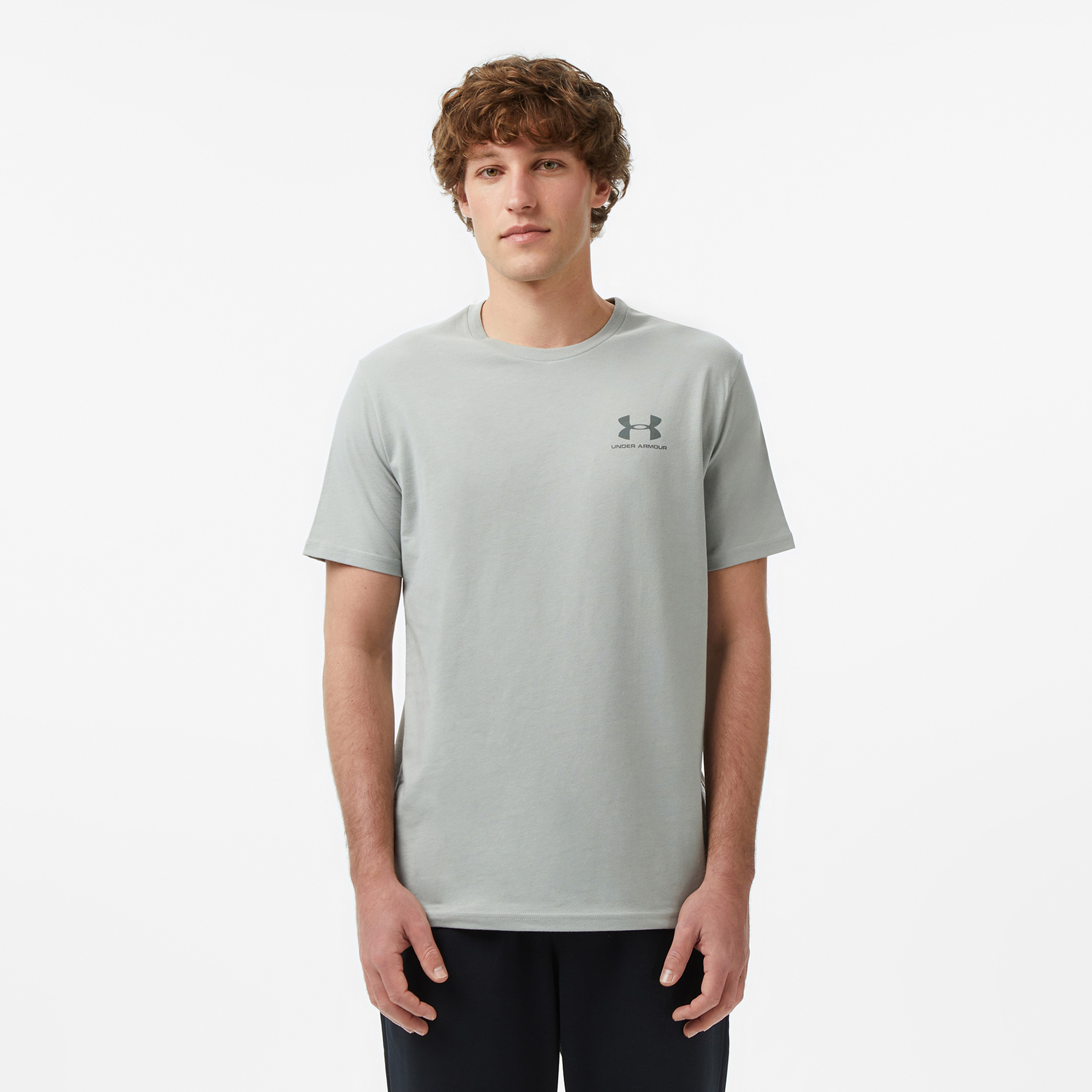 Under Armour Sportstyle Lc Ss Erkek Gri T-Shirt