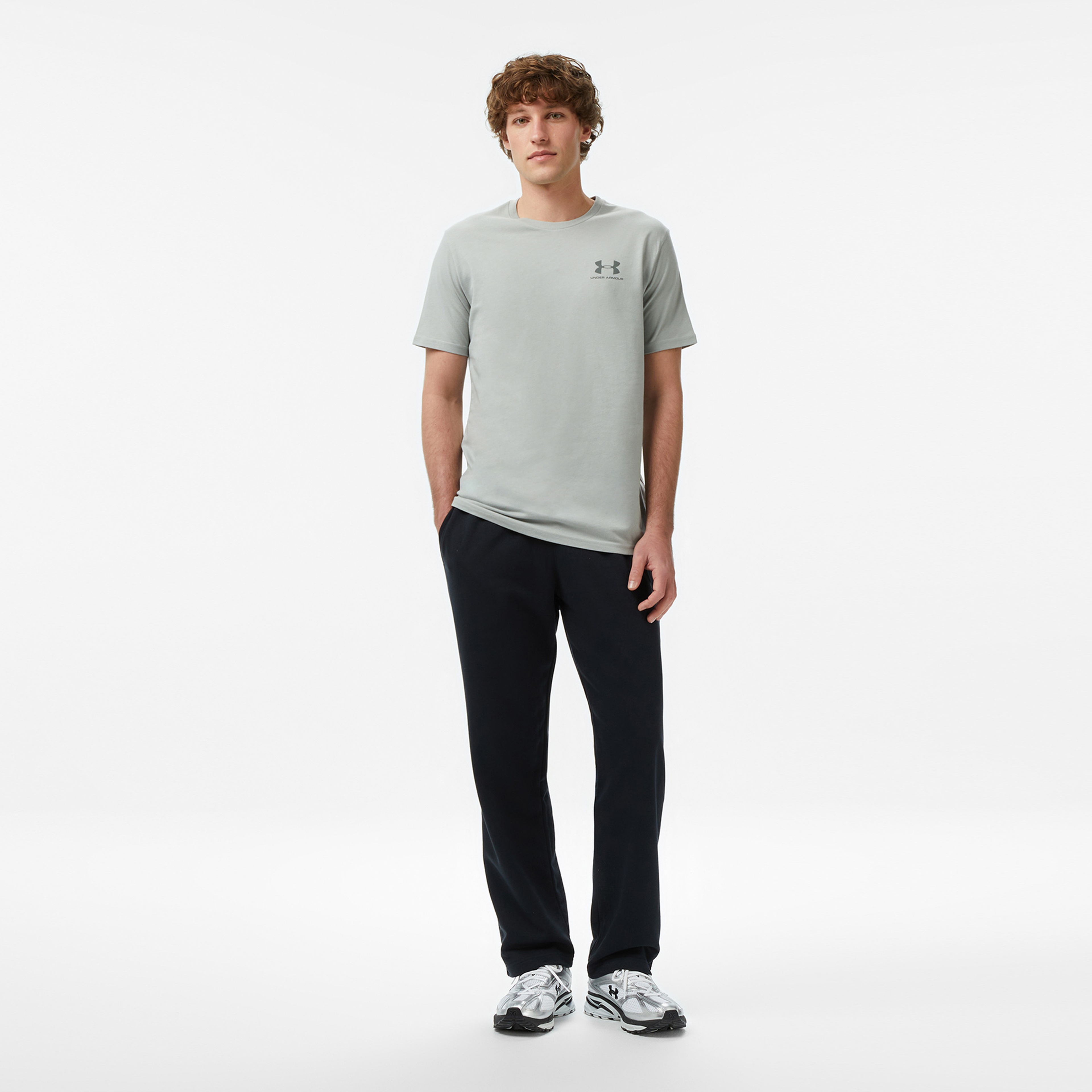 Under Armour Sportstyle Lc Ss Erkek Gri T-Shirt
