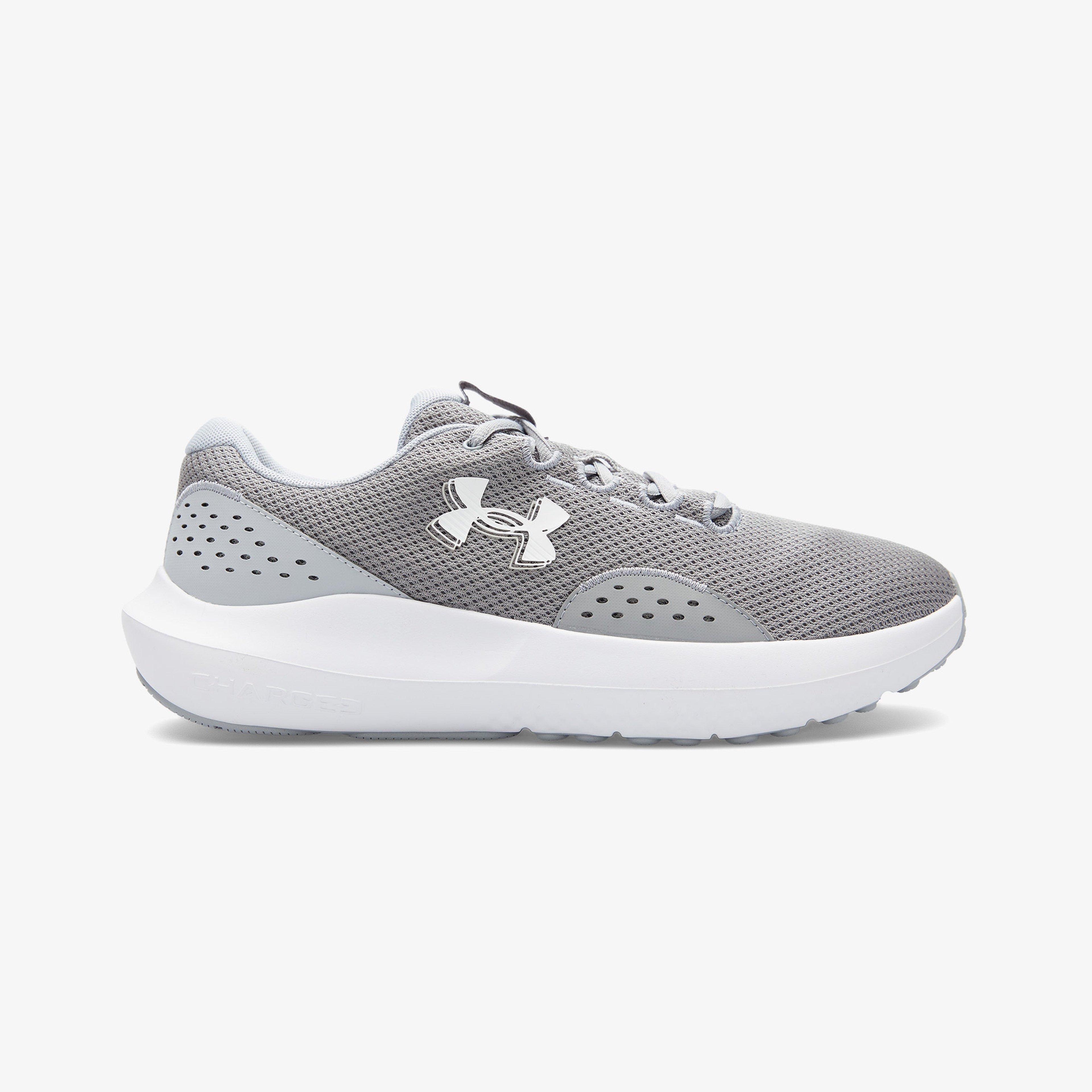 Under Armour Charged Surge 4 Erkek Gri Koşu Ayakkabısı