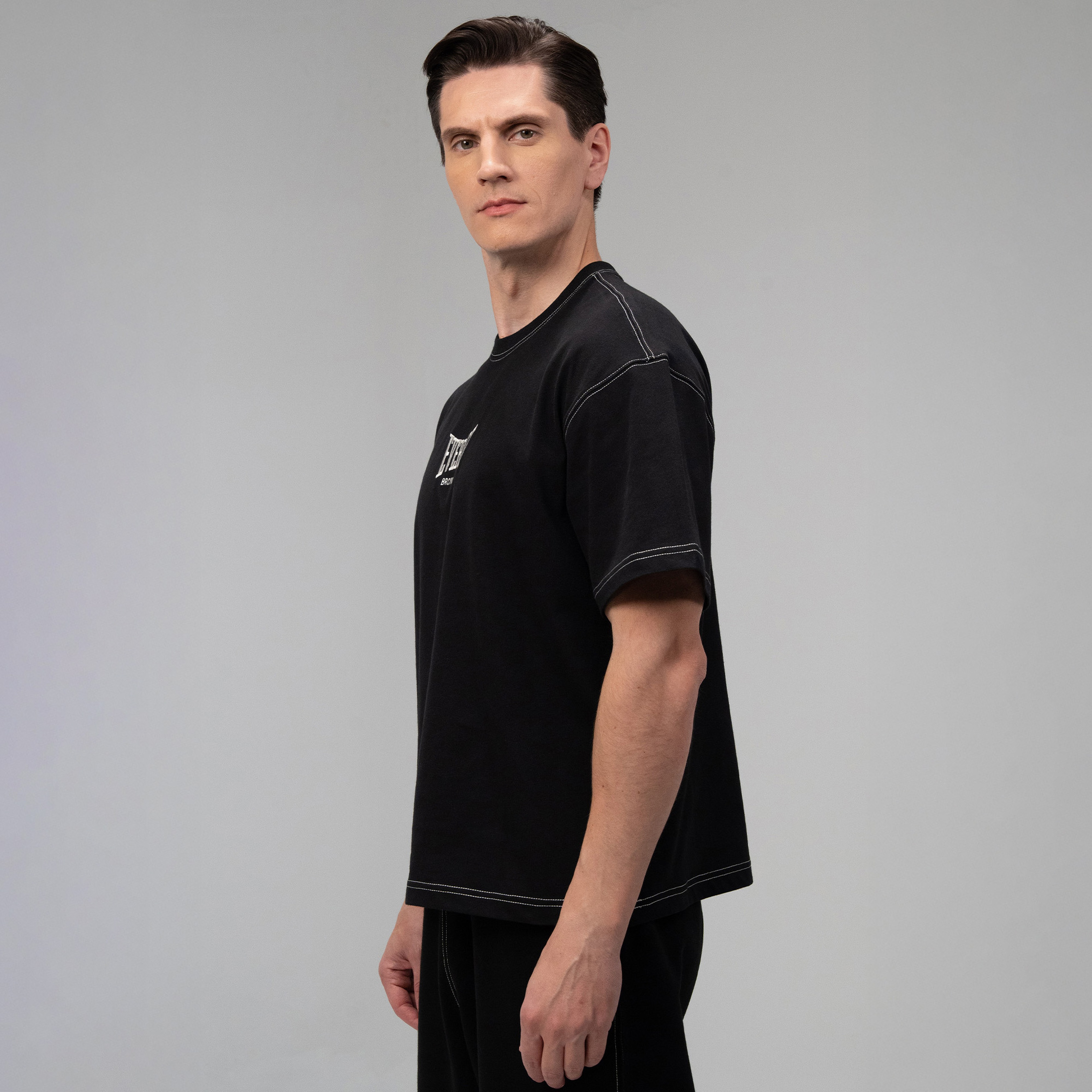 Everlast Dot Collection Comfort Fit Siyah Erkek T-Shirt