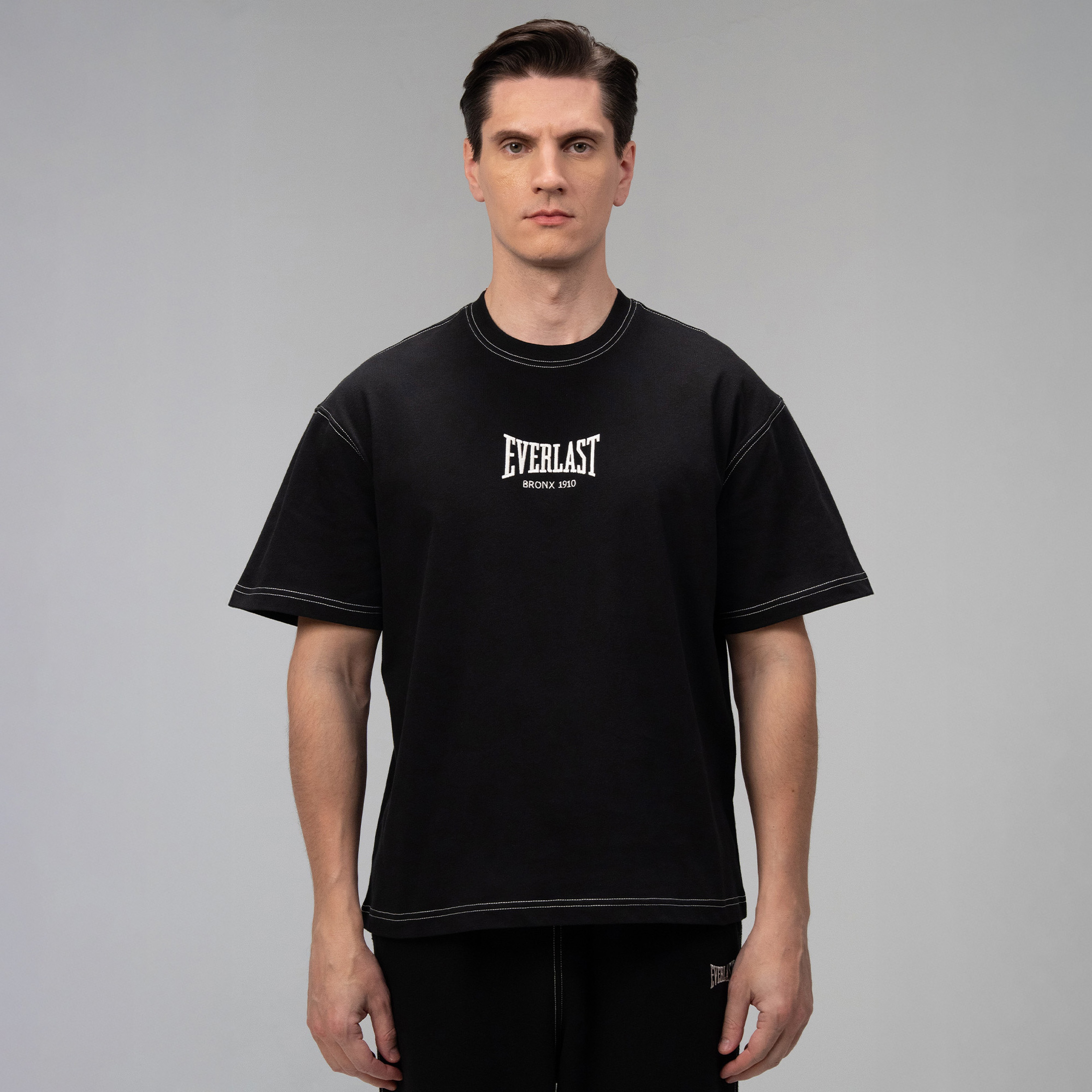 Everlast Dot Collection Comfort Fit Siyah Erkek T-Shirt