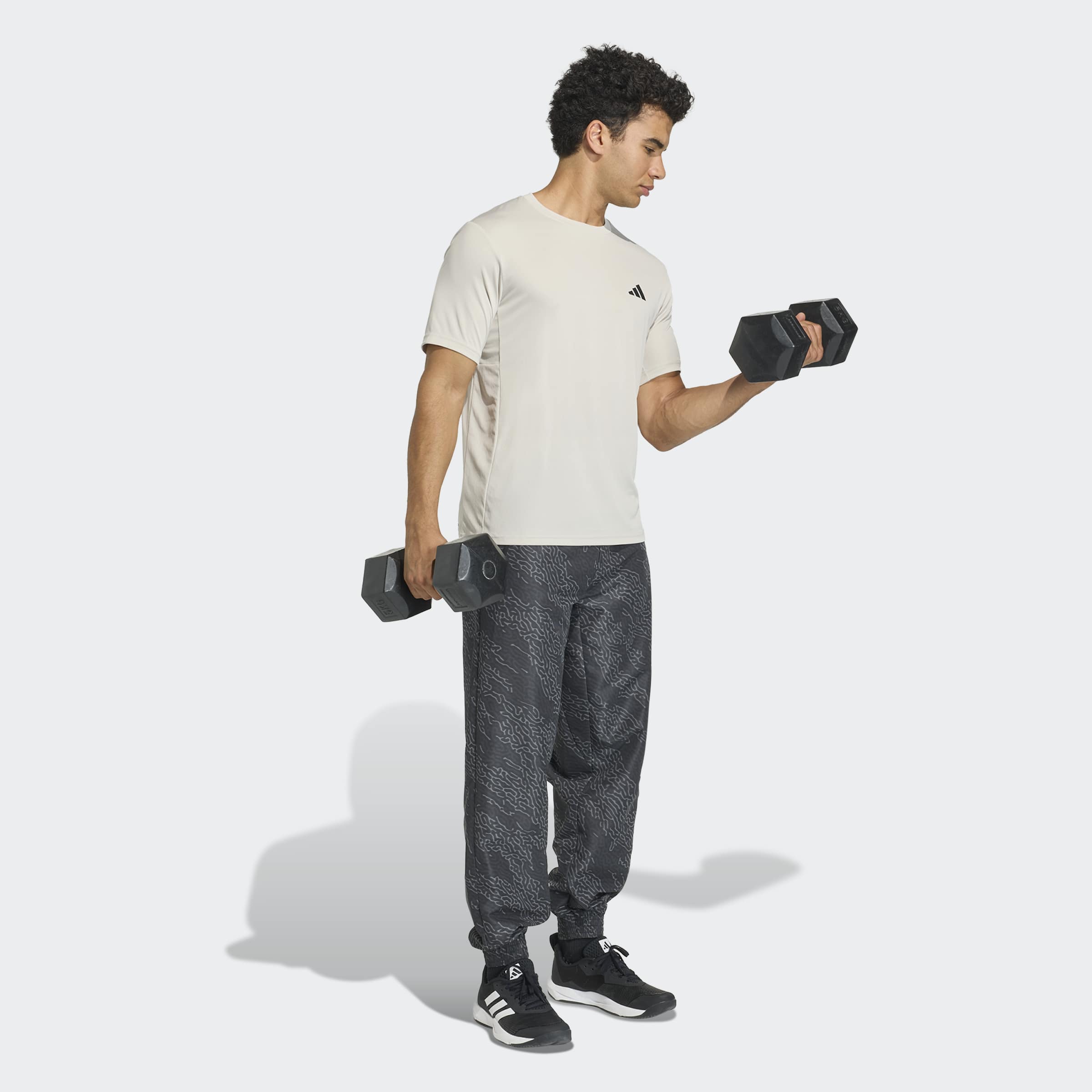 adidas Workout Essentials Base Erkek Bej Antrenman T-Shirt