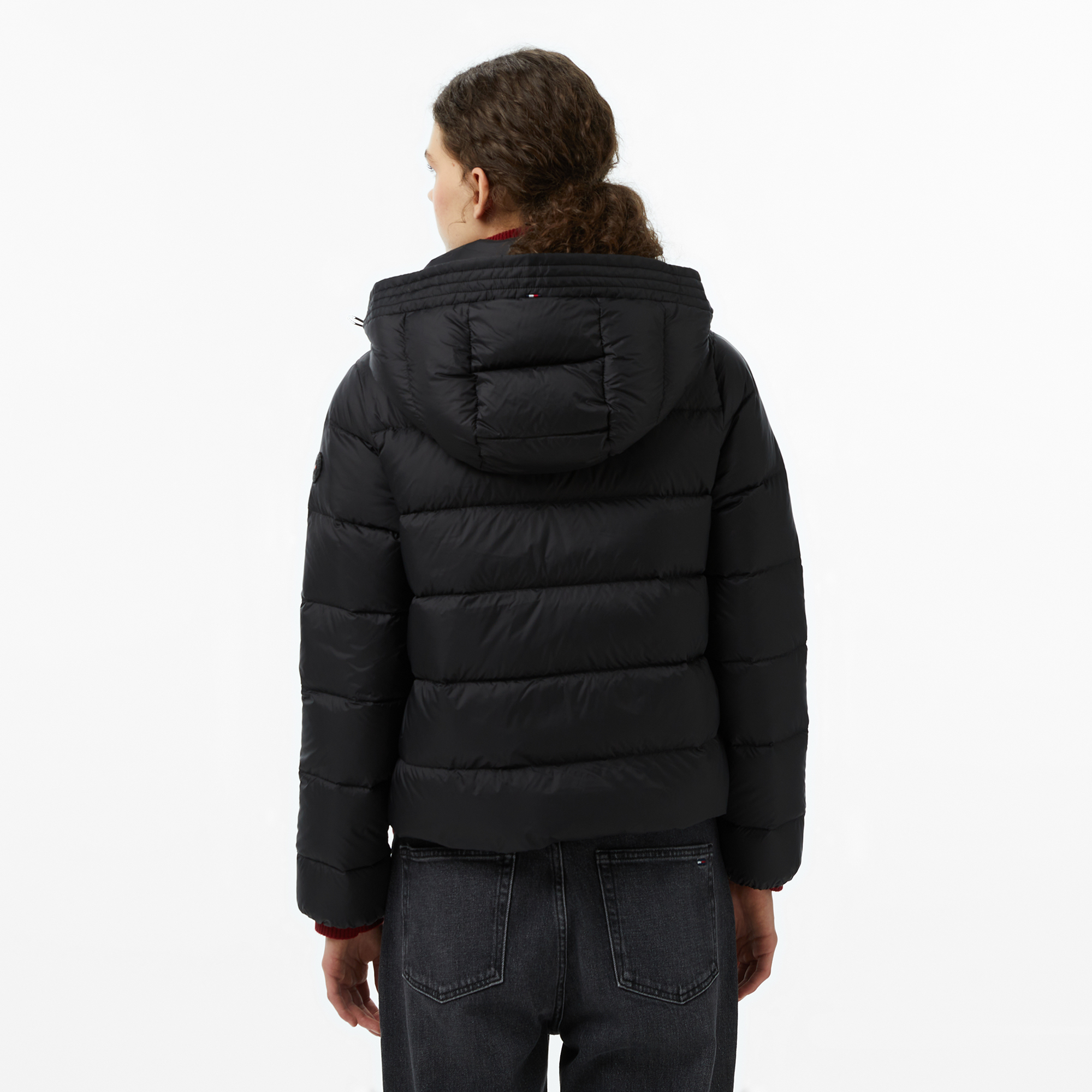 Tommy Hilfiger Down Casual Kadın Siyah Puffer Mont