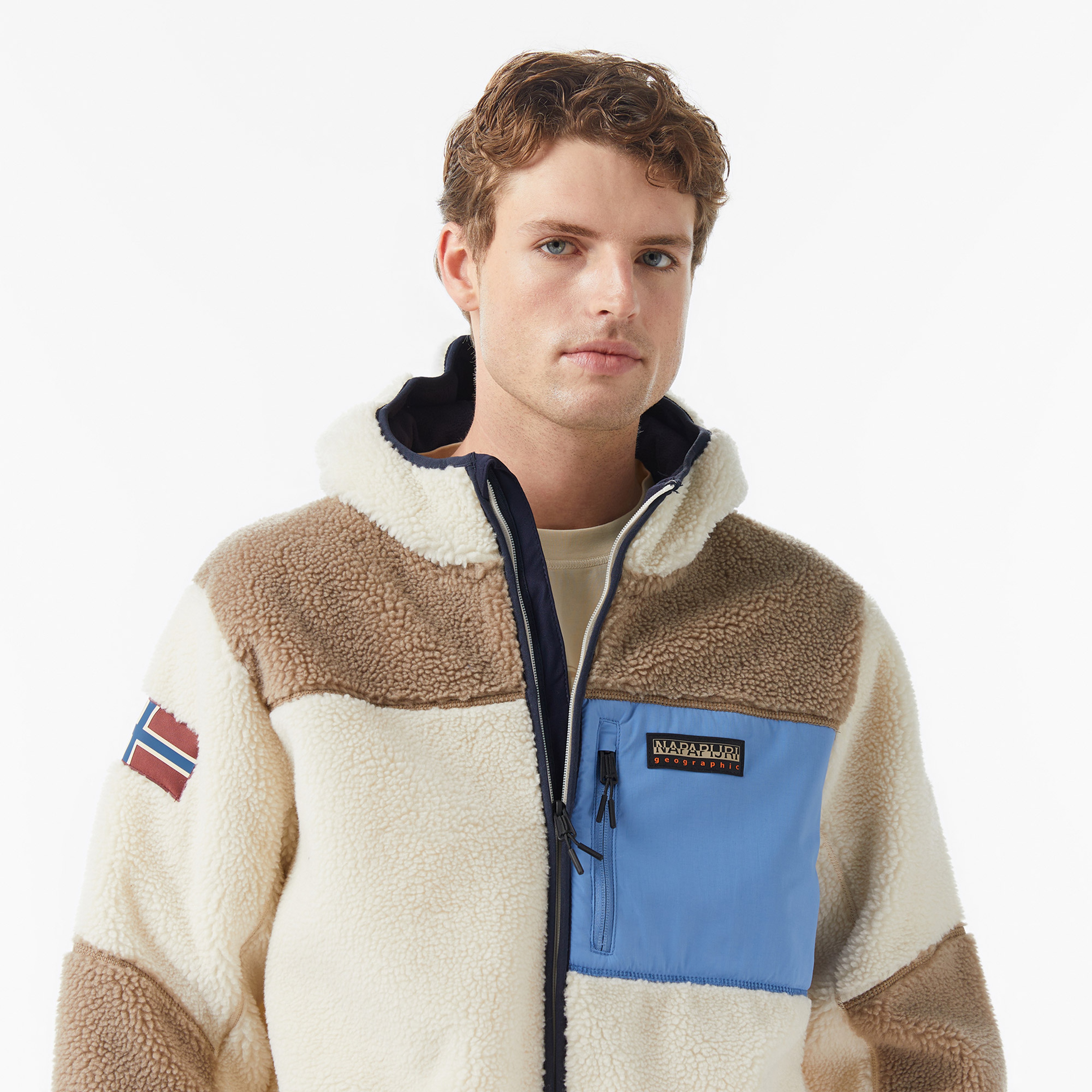 Napapijri Yupik Erkek Beyaz Sweatshirt