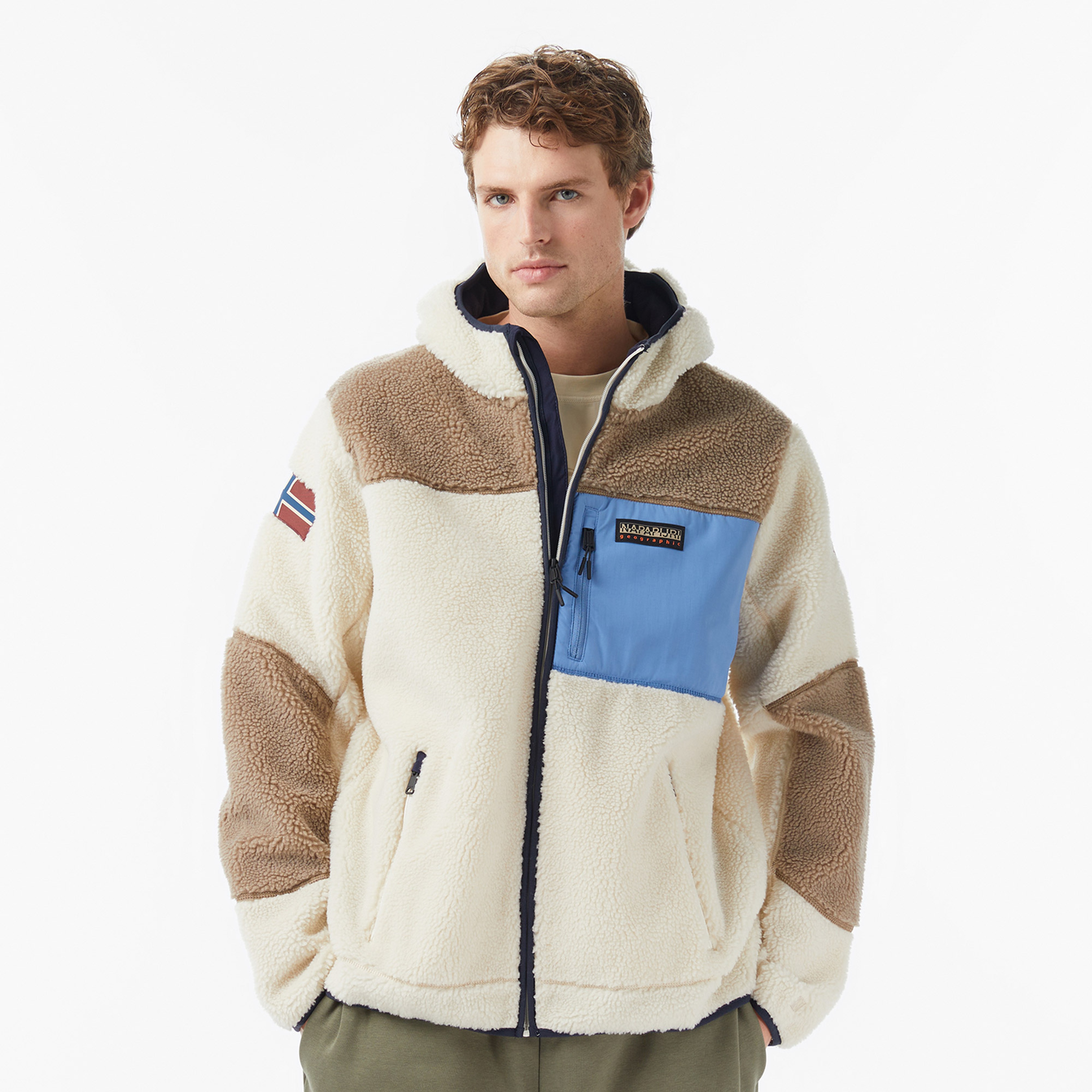 Napapijri Yupik Erkek Beyaz Sweatshirt