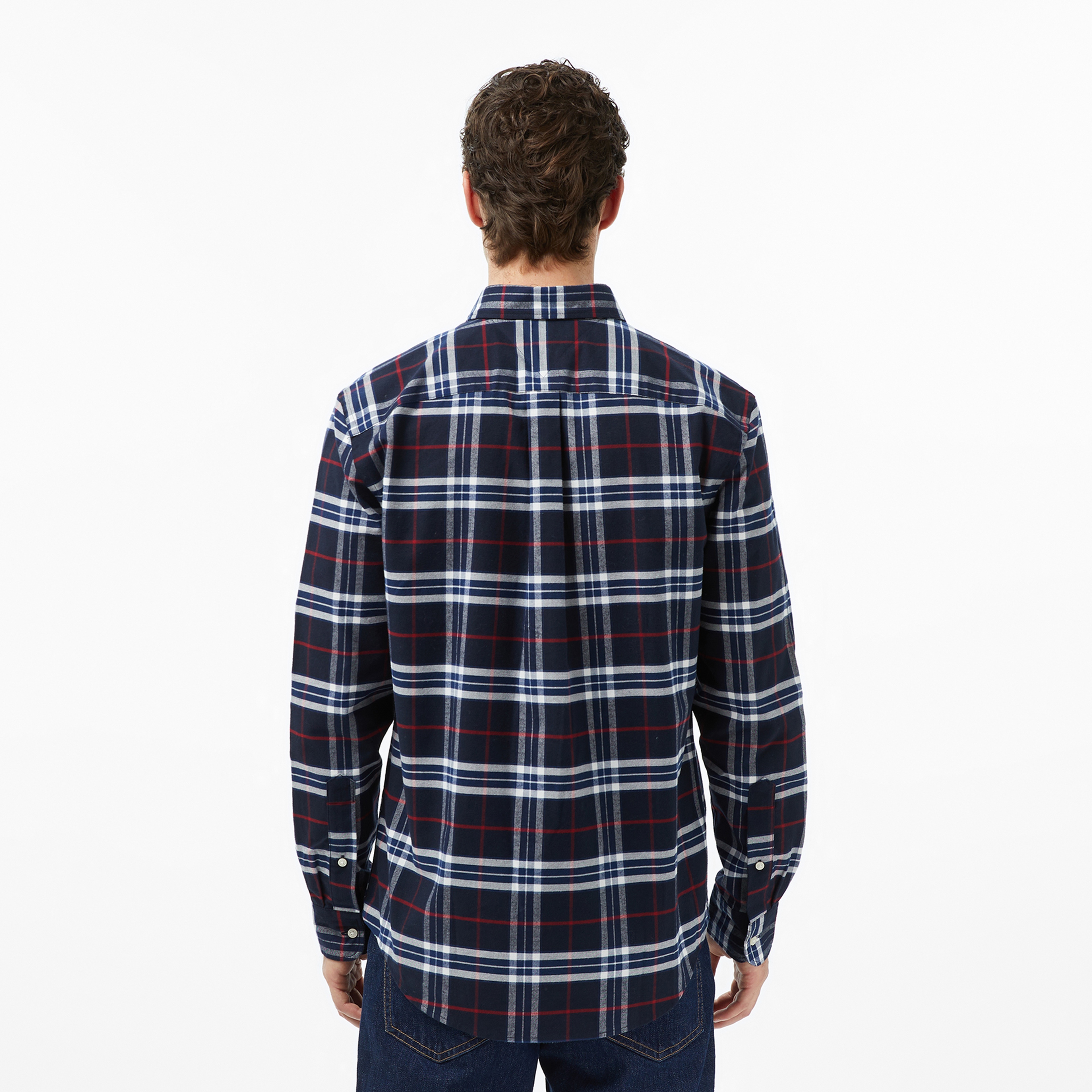 Tommy Hilfiger Brushed Oxford Erkek Mavi Gömlek