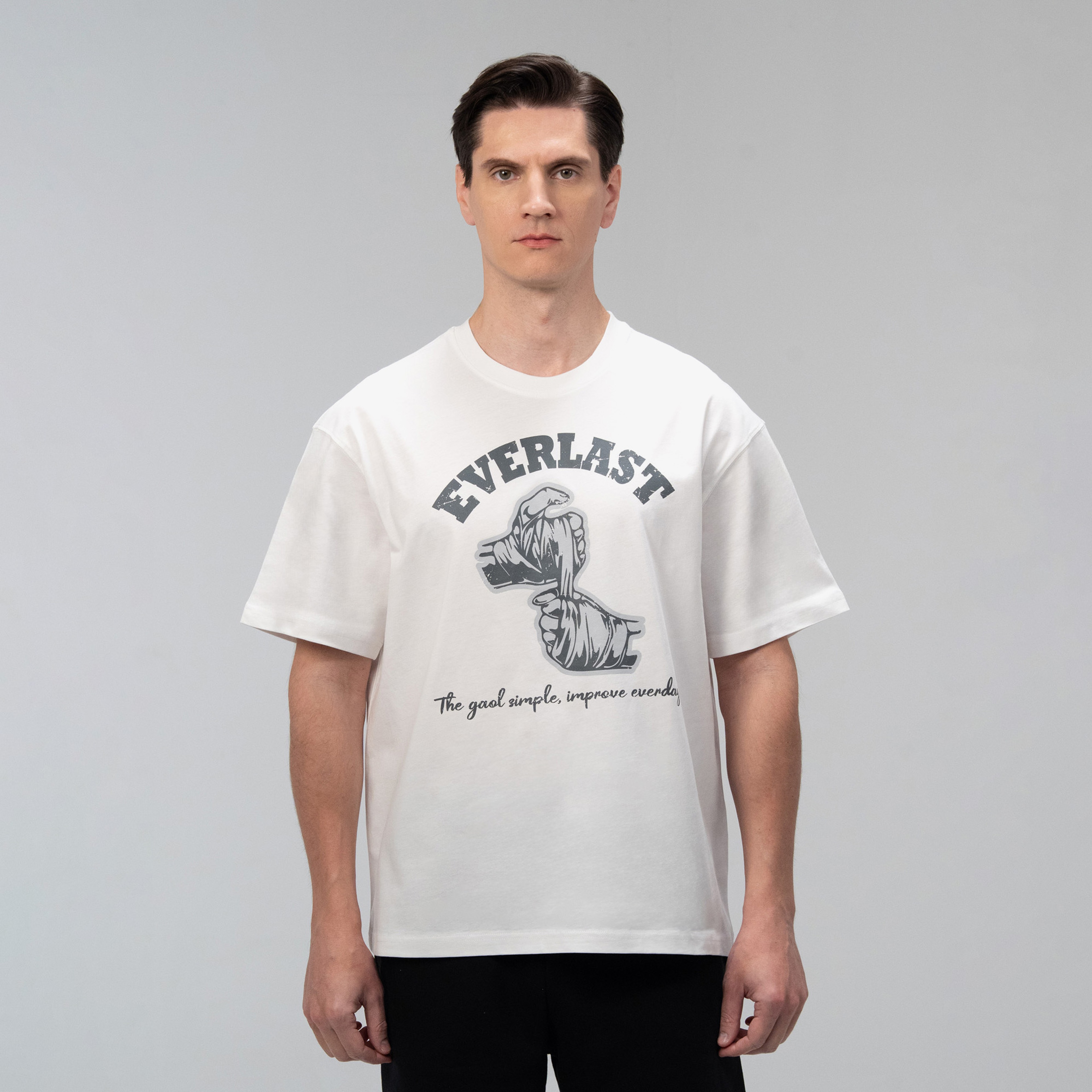 Everlast Graphic Collection Comfort Fit Beyaz Erkek T-Shirt