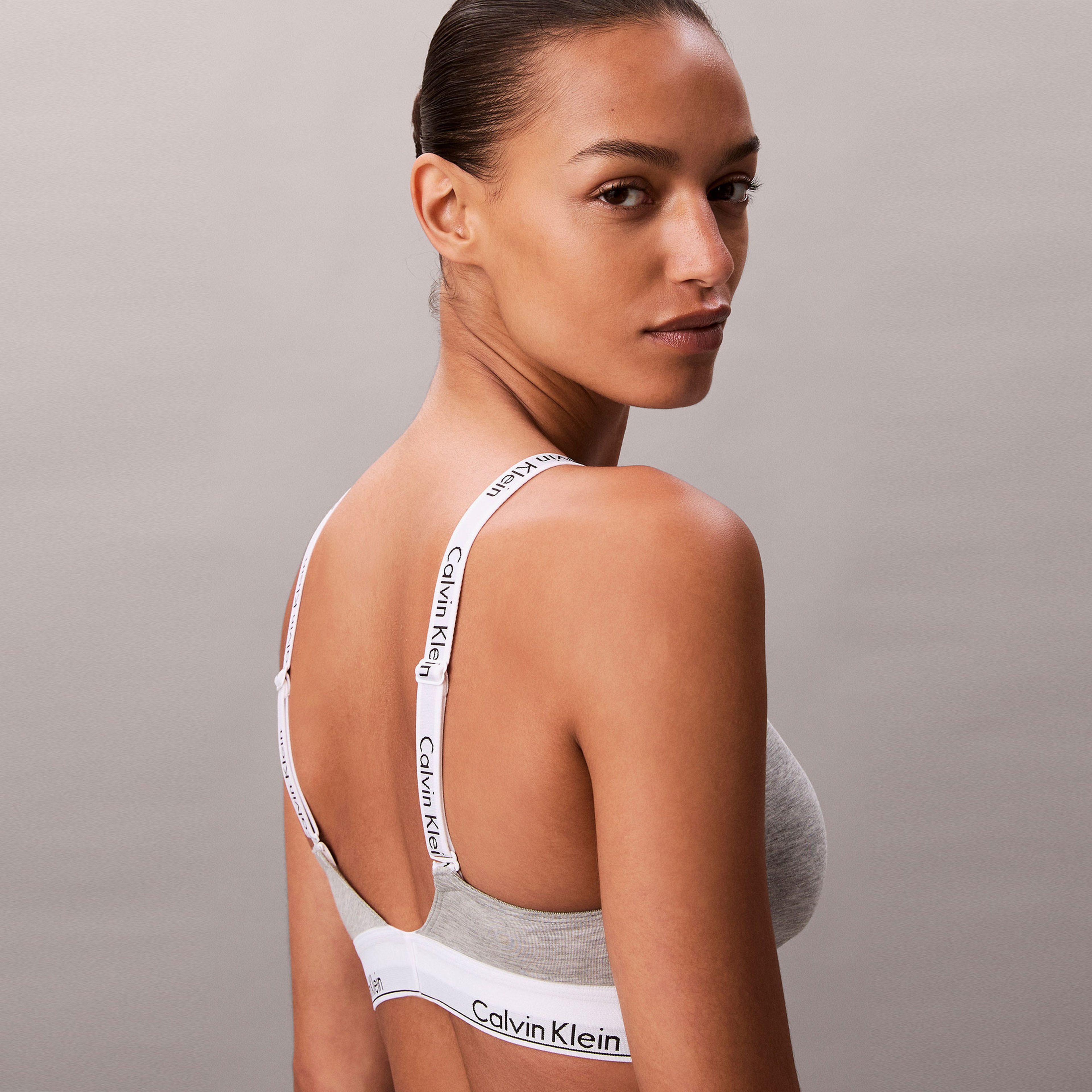 Calvin Klein Lghtly Lined  Kadın Gri Bra & Spor Sütyeni
