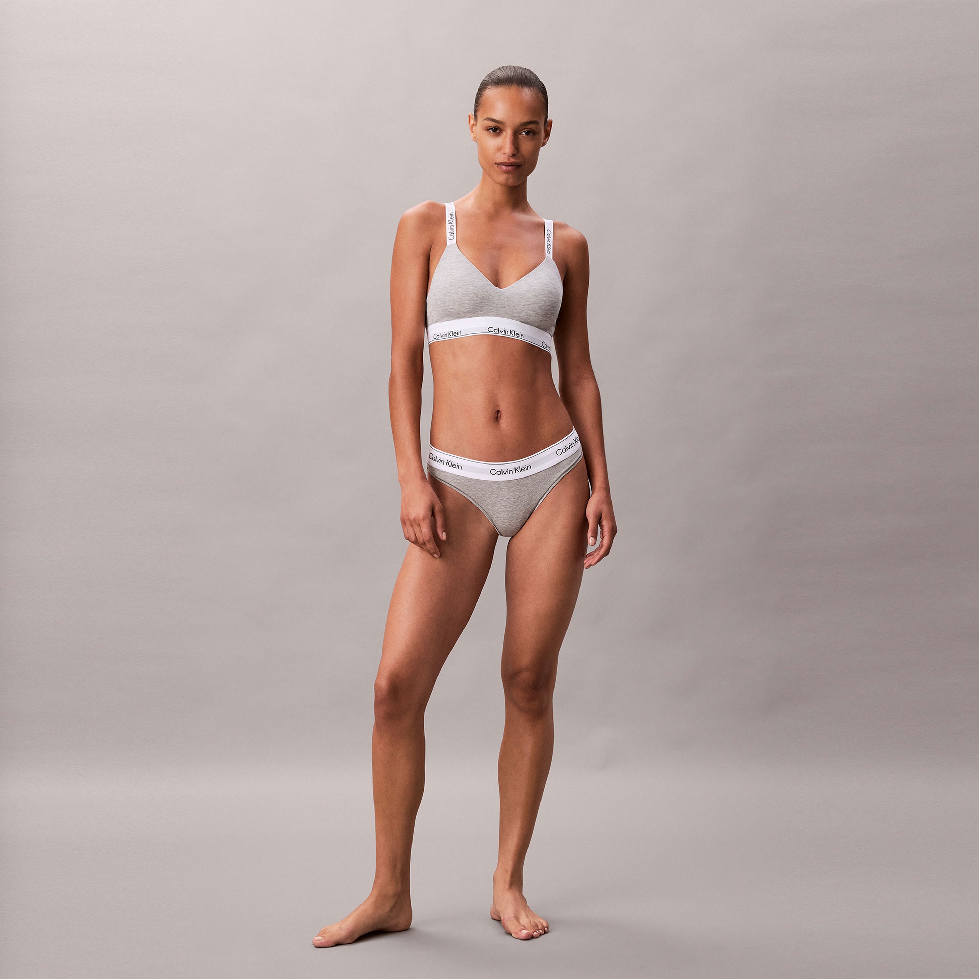 Calvin Klein Lghtly Lined  Kadın Gri Bra & Spor Sütyeni