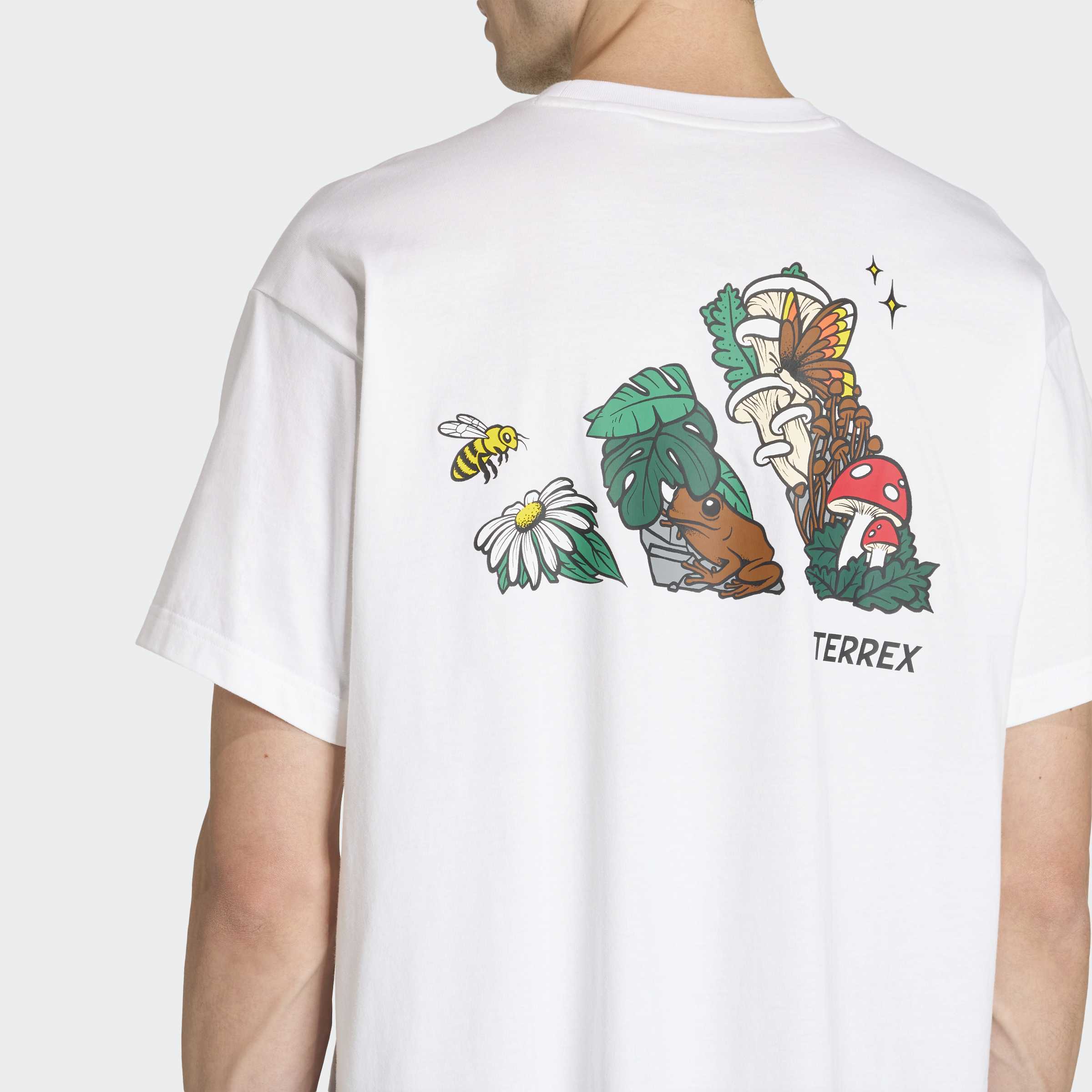 adidas Nature Yürüyüş Erkek Beyaz T-Shirt