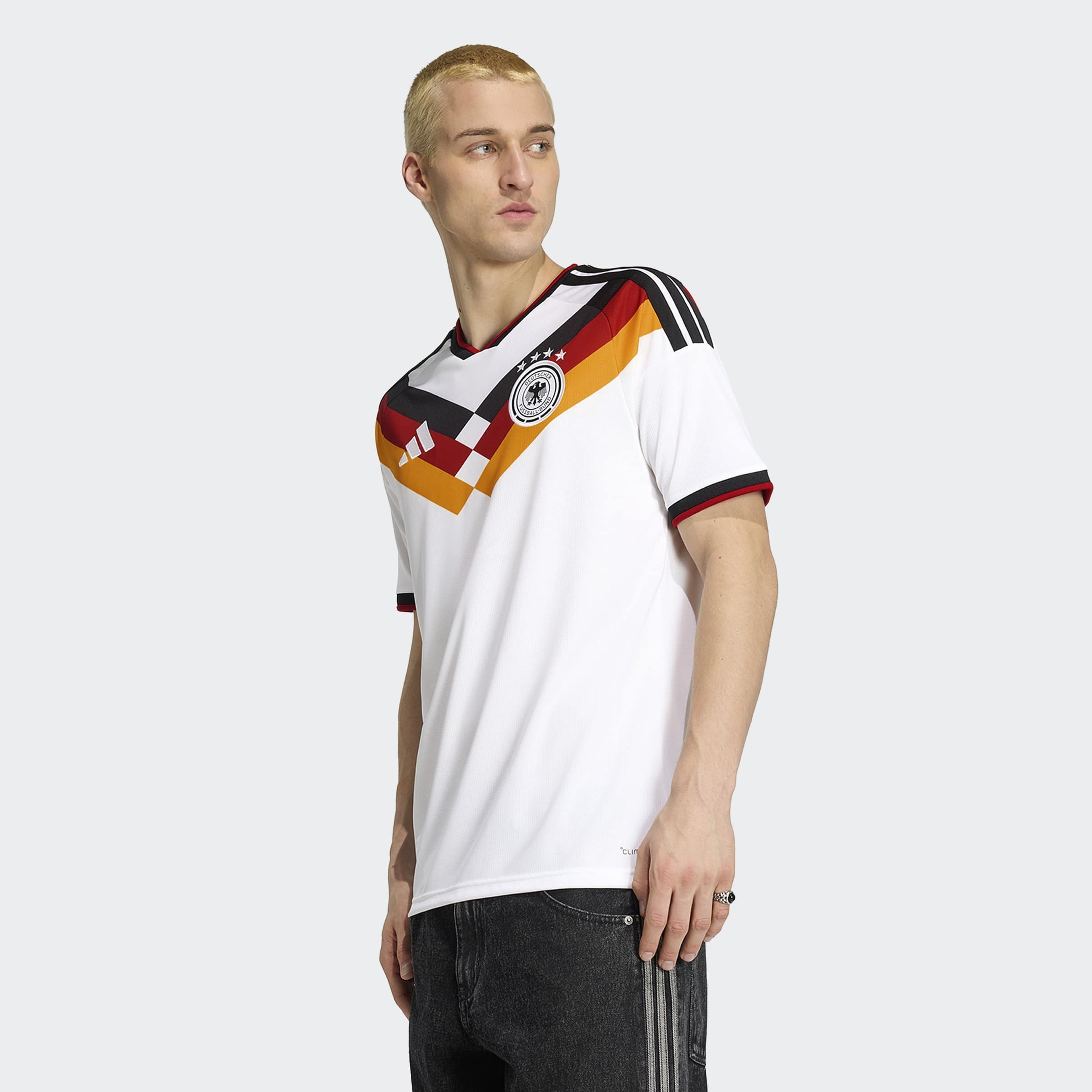 adidas Almanya 26 İç Saha Erkek Beyaz Forma
