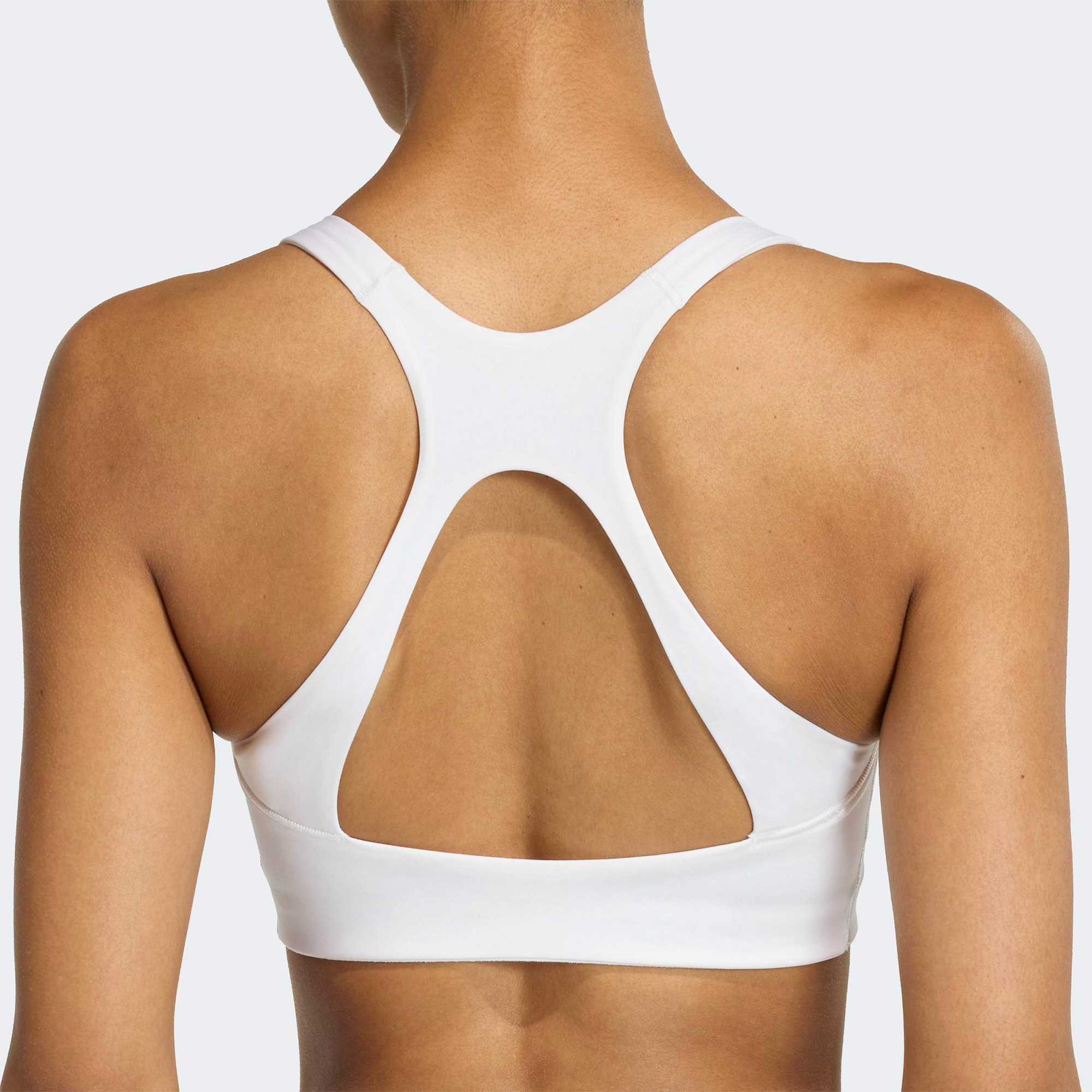 adidas Optime Workout Medium Destekli Kadın Beyaz Antrenman Bra