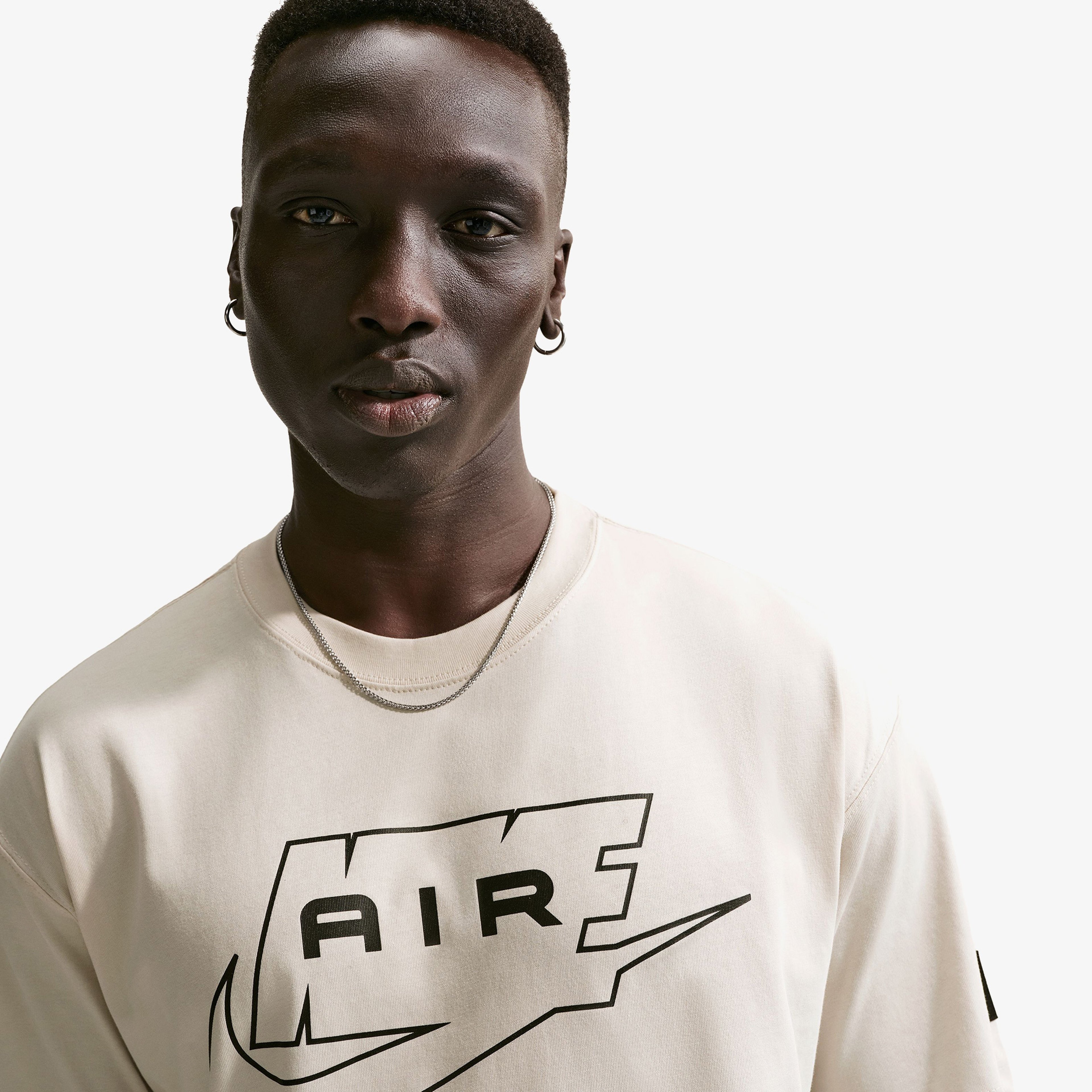 Nike Sportswear Erkek Krem T-Shirt