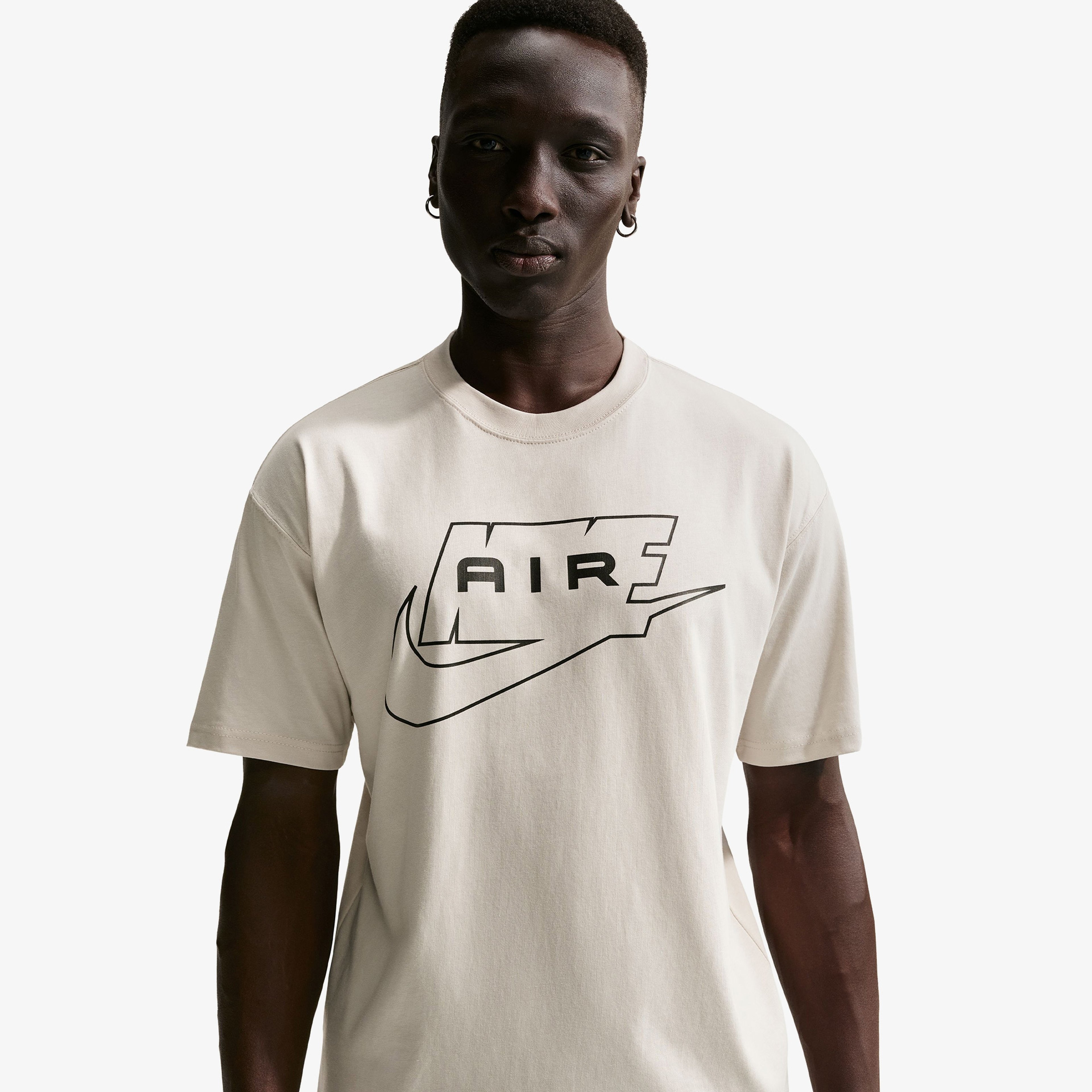 Nike Sportswear Erkek Krem T-Shirt