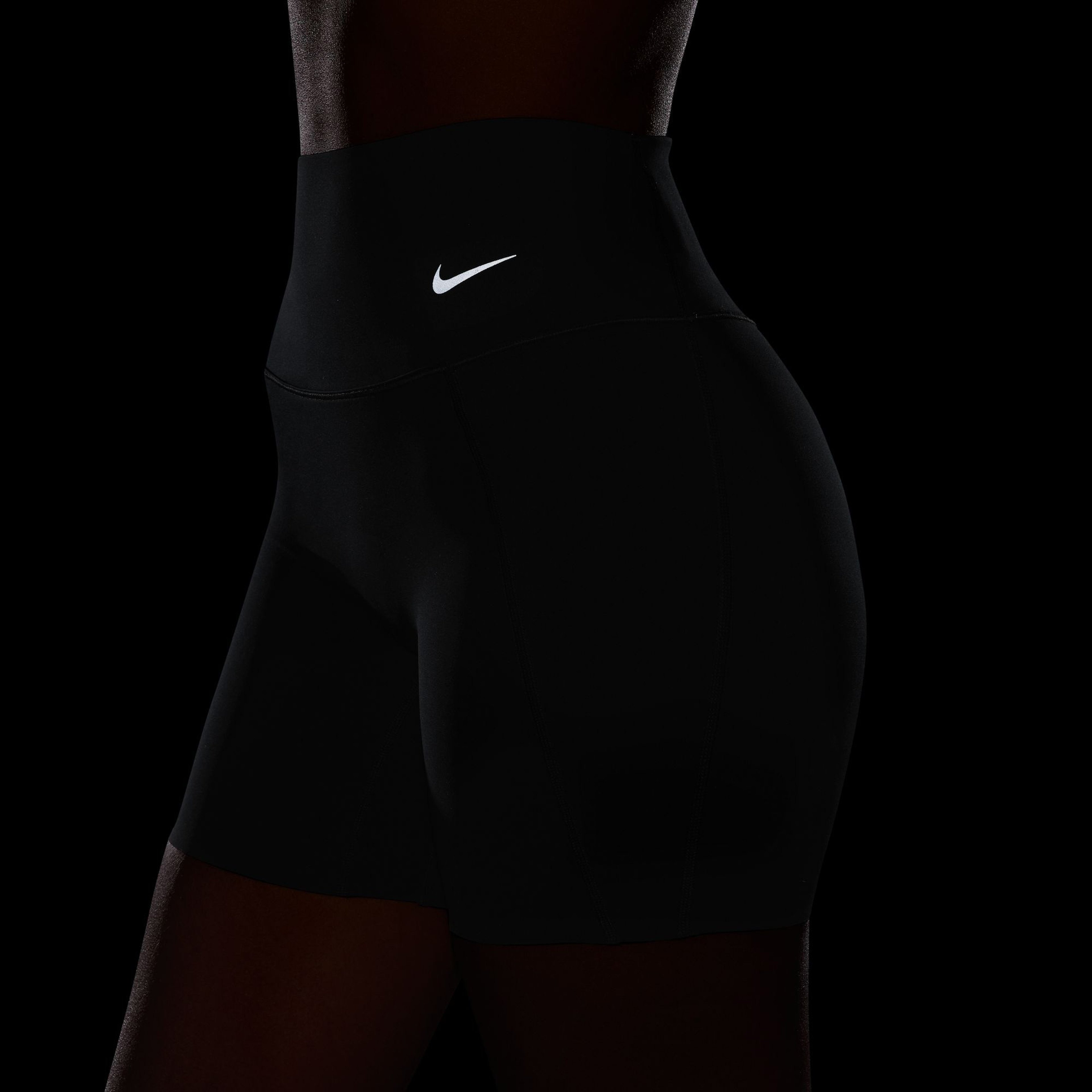 Nike Df Unvrsa Hr 5in Shrt Pkt Kadın Siyah Tayt