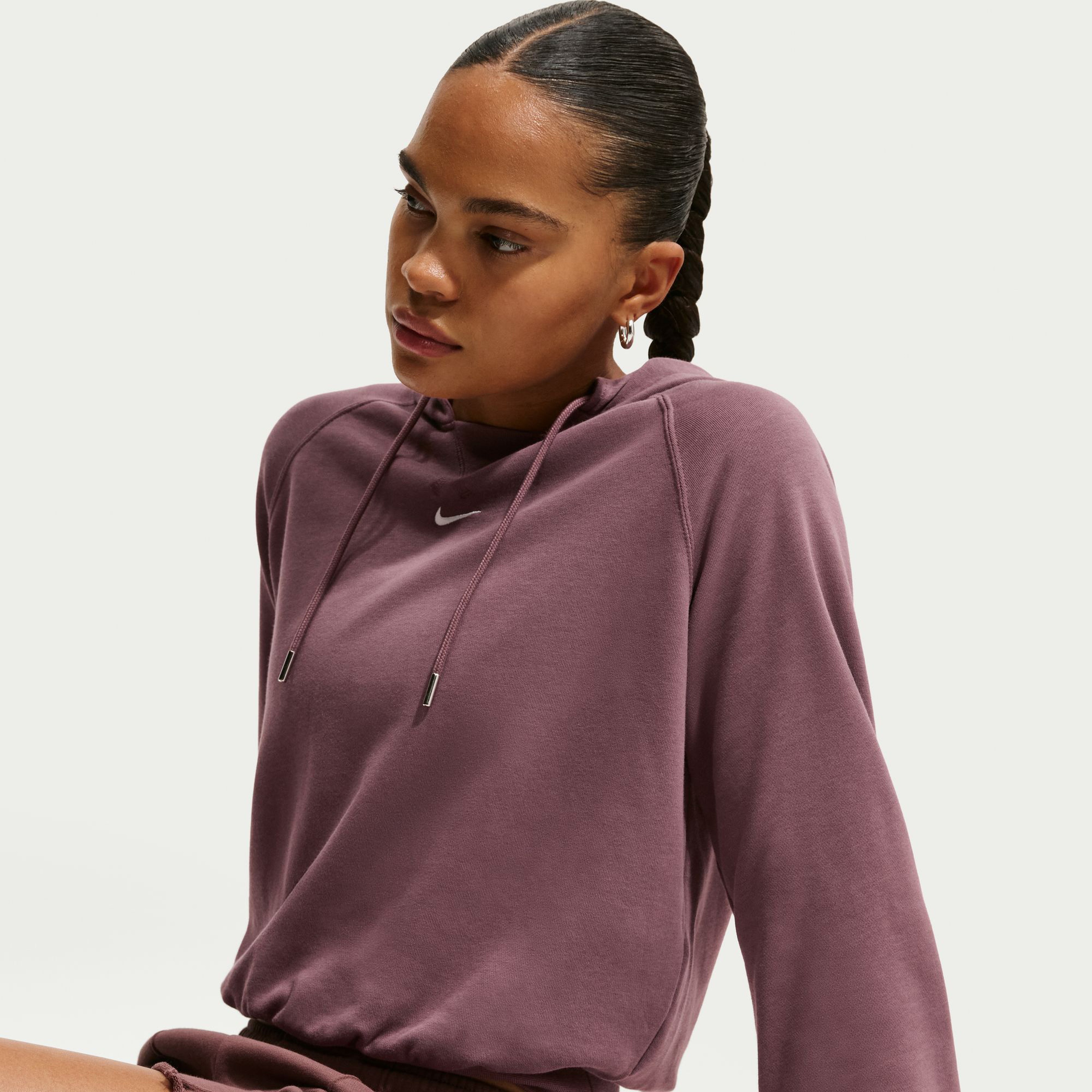 Nike NsChill Ft Hoody Kadın Pembe Sweatshirt