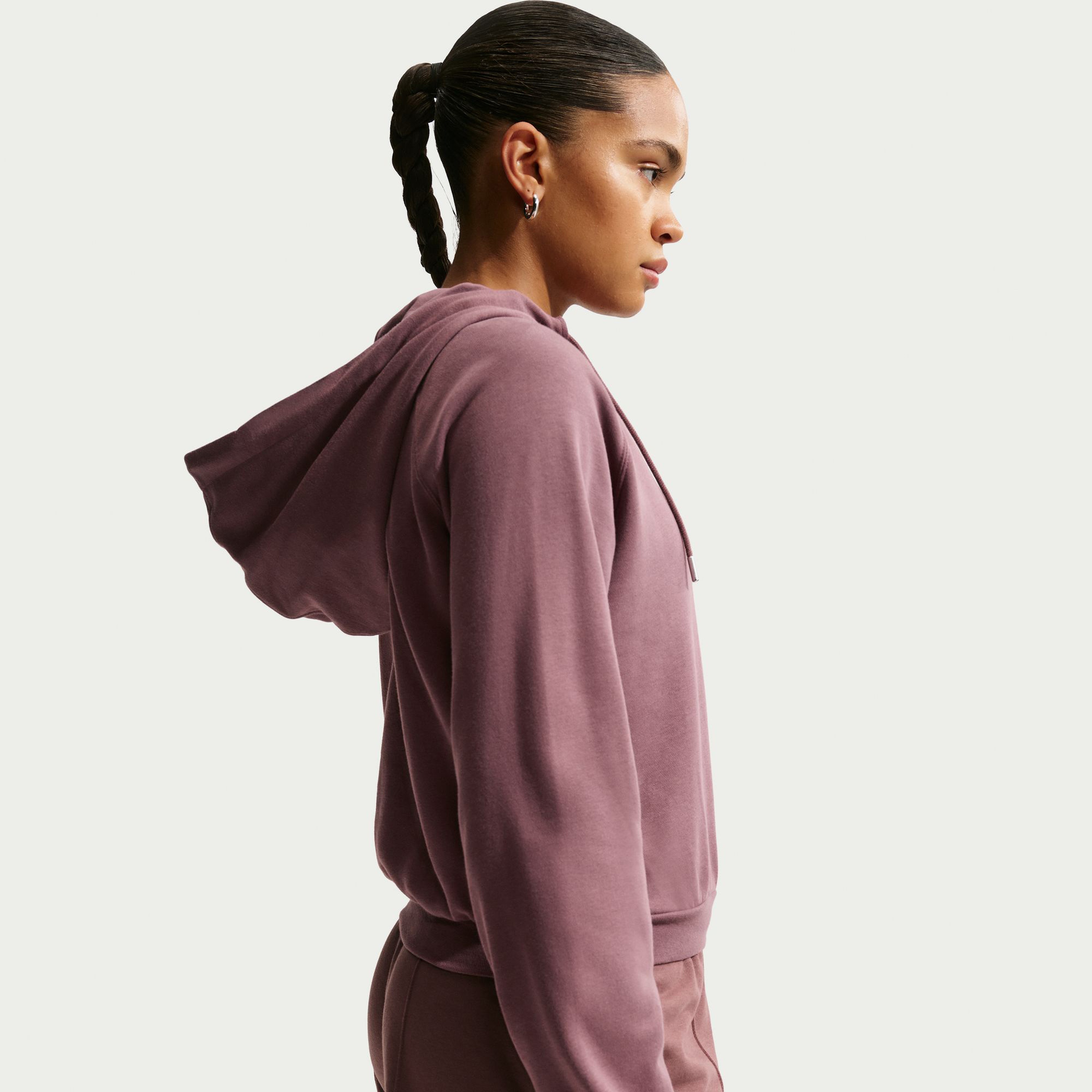 Nike NsChill Ft Hoody Kadın Pembe Sweatshirt