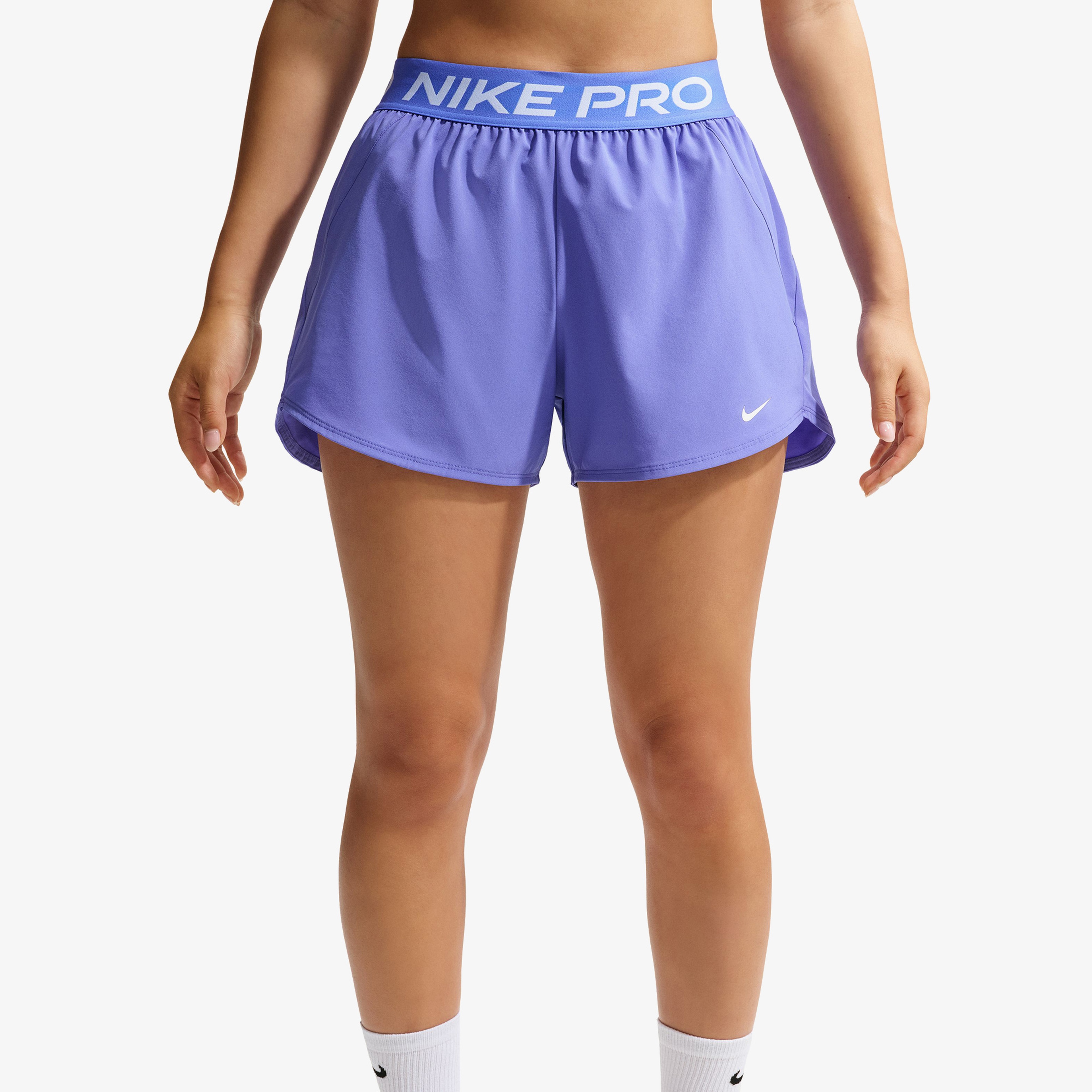 Nike Pro Kadın Mor Antrenman Şortu