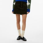 Tommy Hilfiger Corduroy Mini Kadın Yeşil Etek