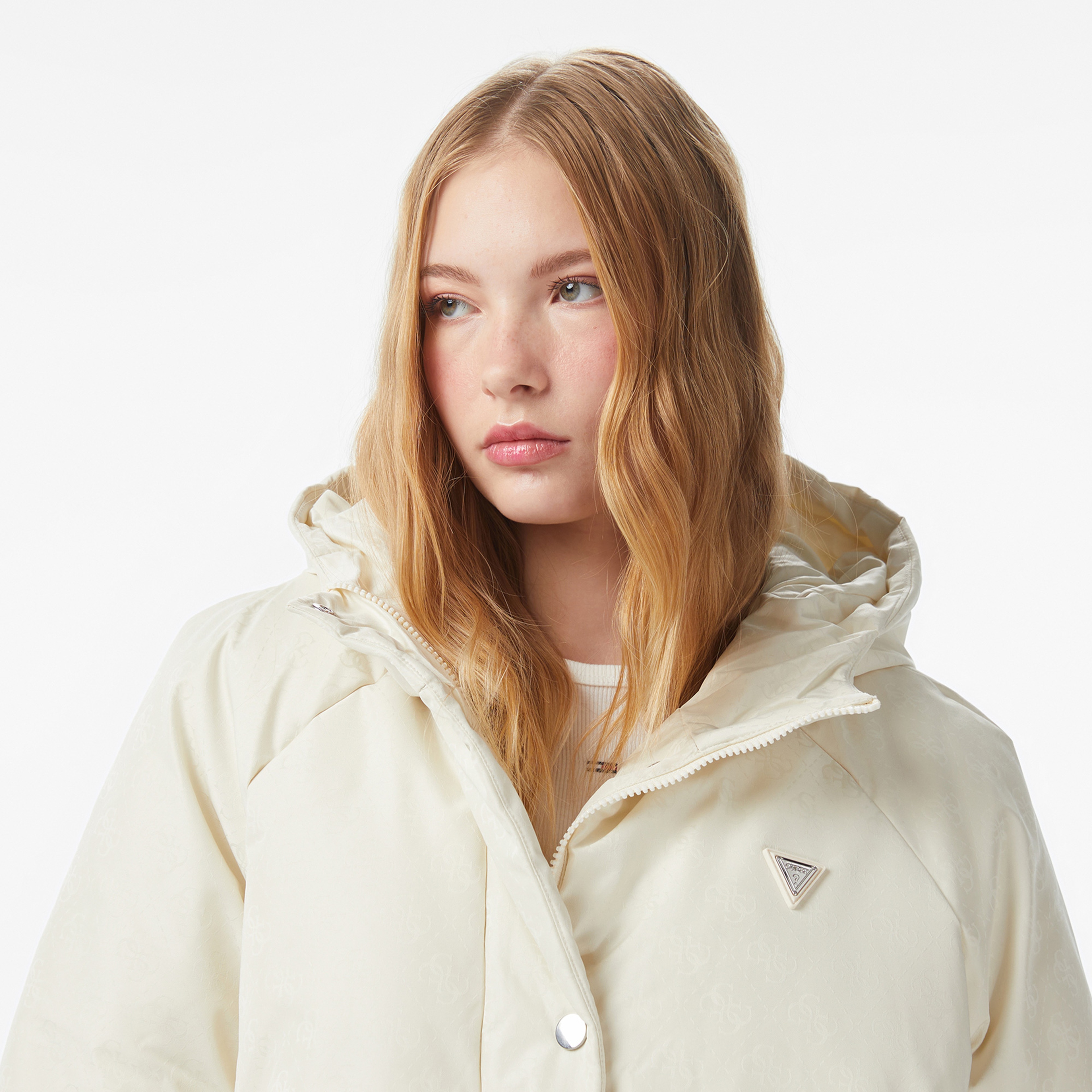 Guess Jacke Kadın Renkli Mont