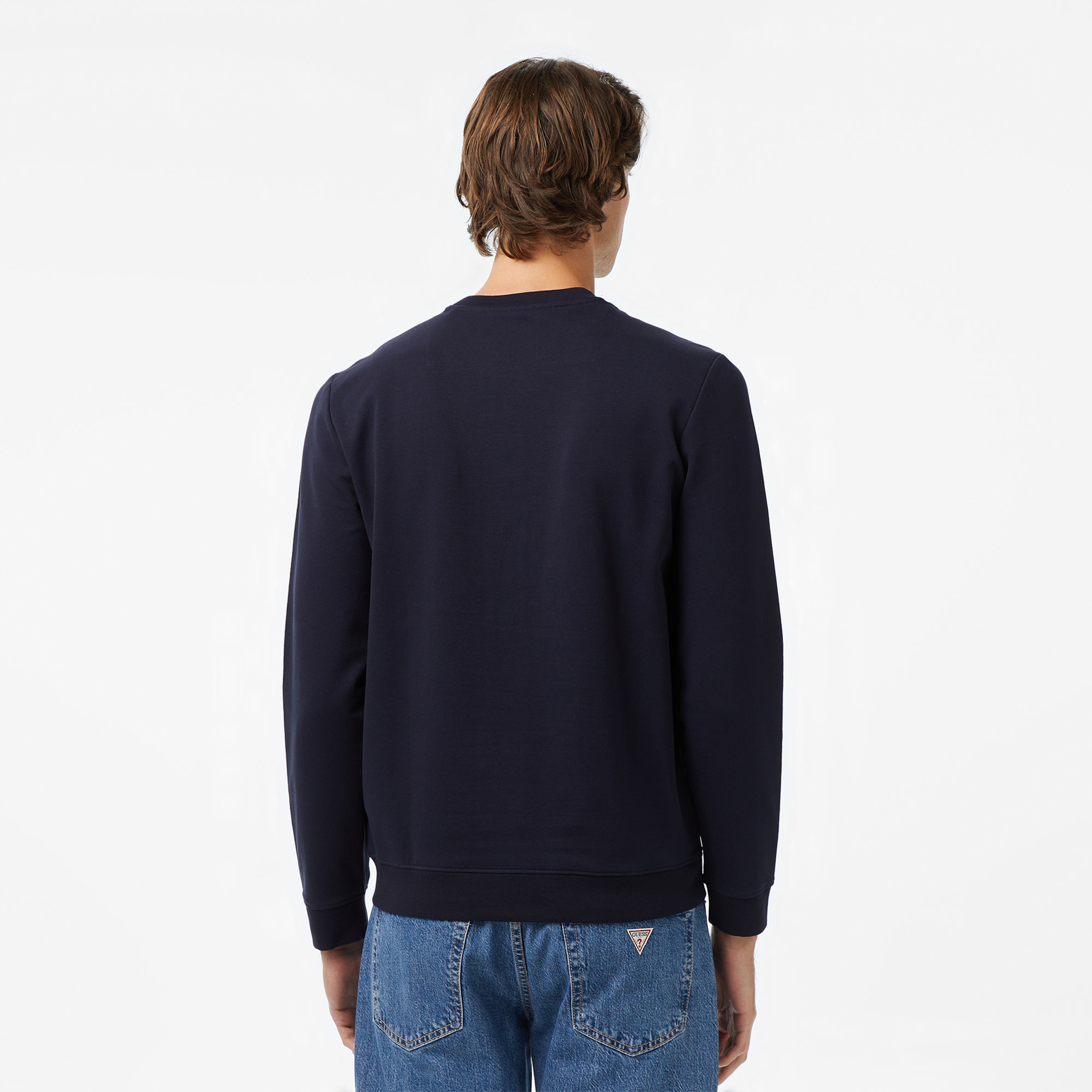 Guess Erkek Lacivert Sweatshirt