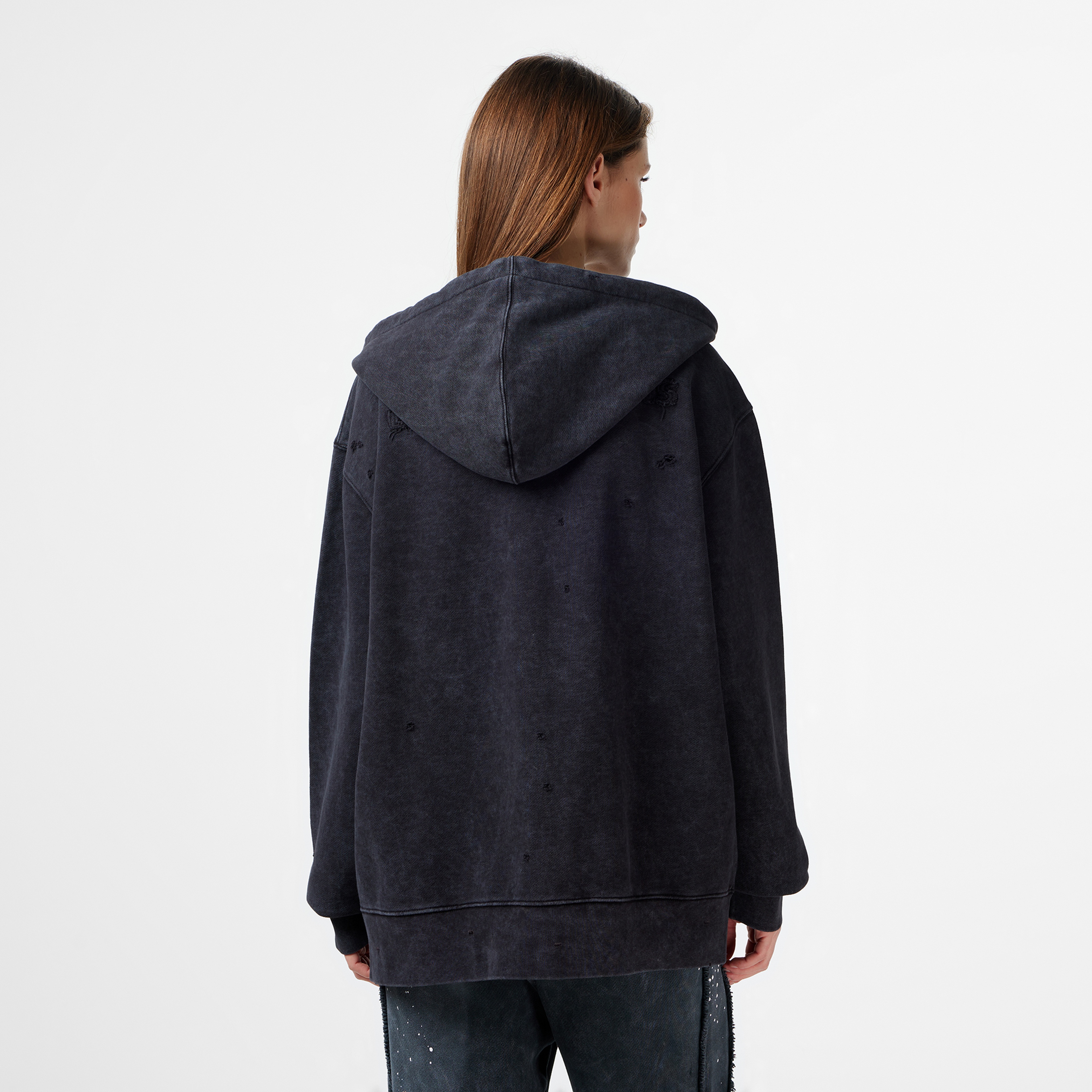 Les Benjamins Regular Fit Kadın Siyah Sweatshirt
