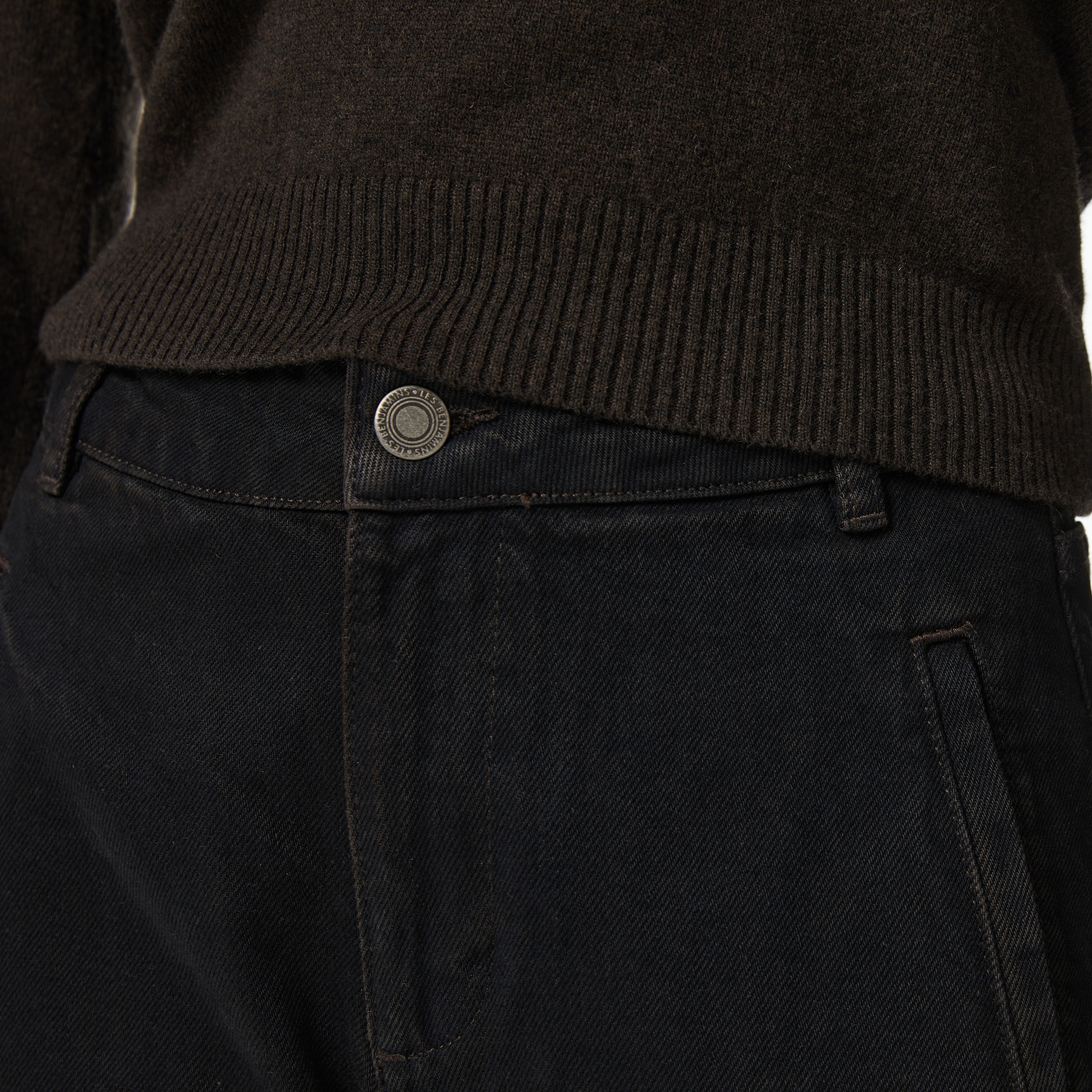 Les Benjamins Regular Fit Kadın Siyah Pantolon