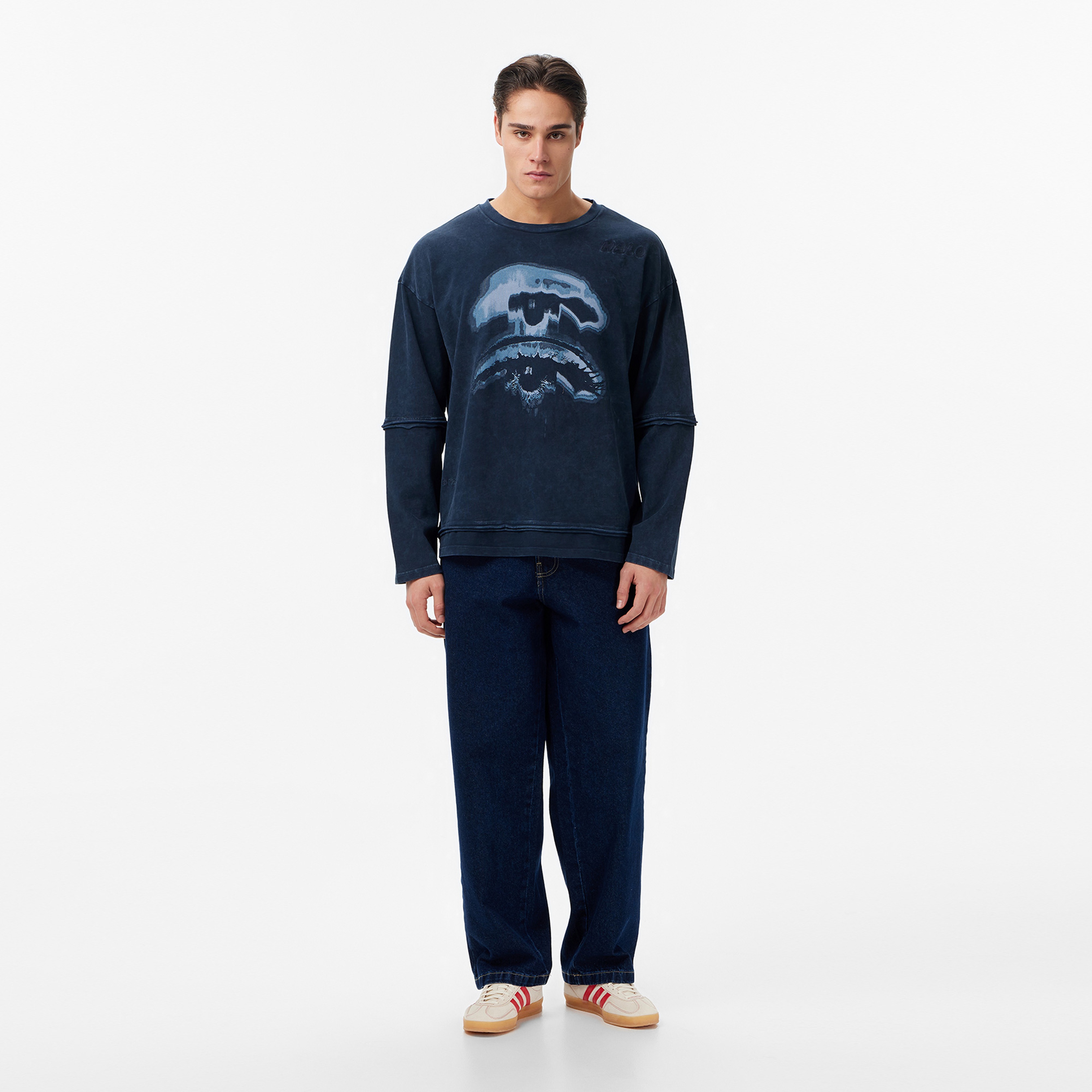 Les Benjamins Regular Fit Erkek Lacivert T-Shirt