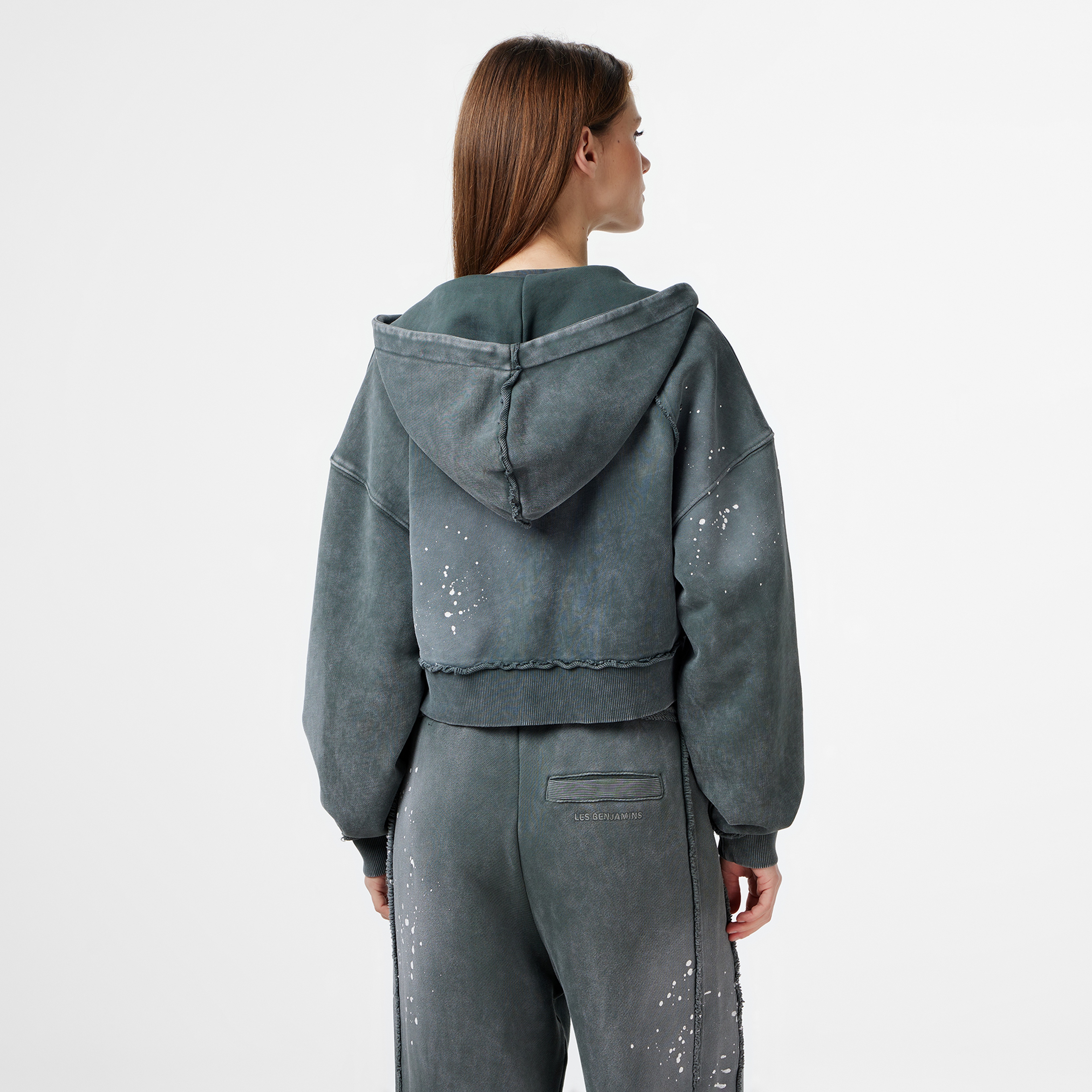 Les Benjamins Regular Fit Kadın Gri Sweatshirt