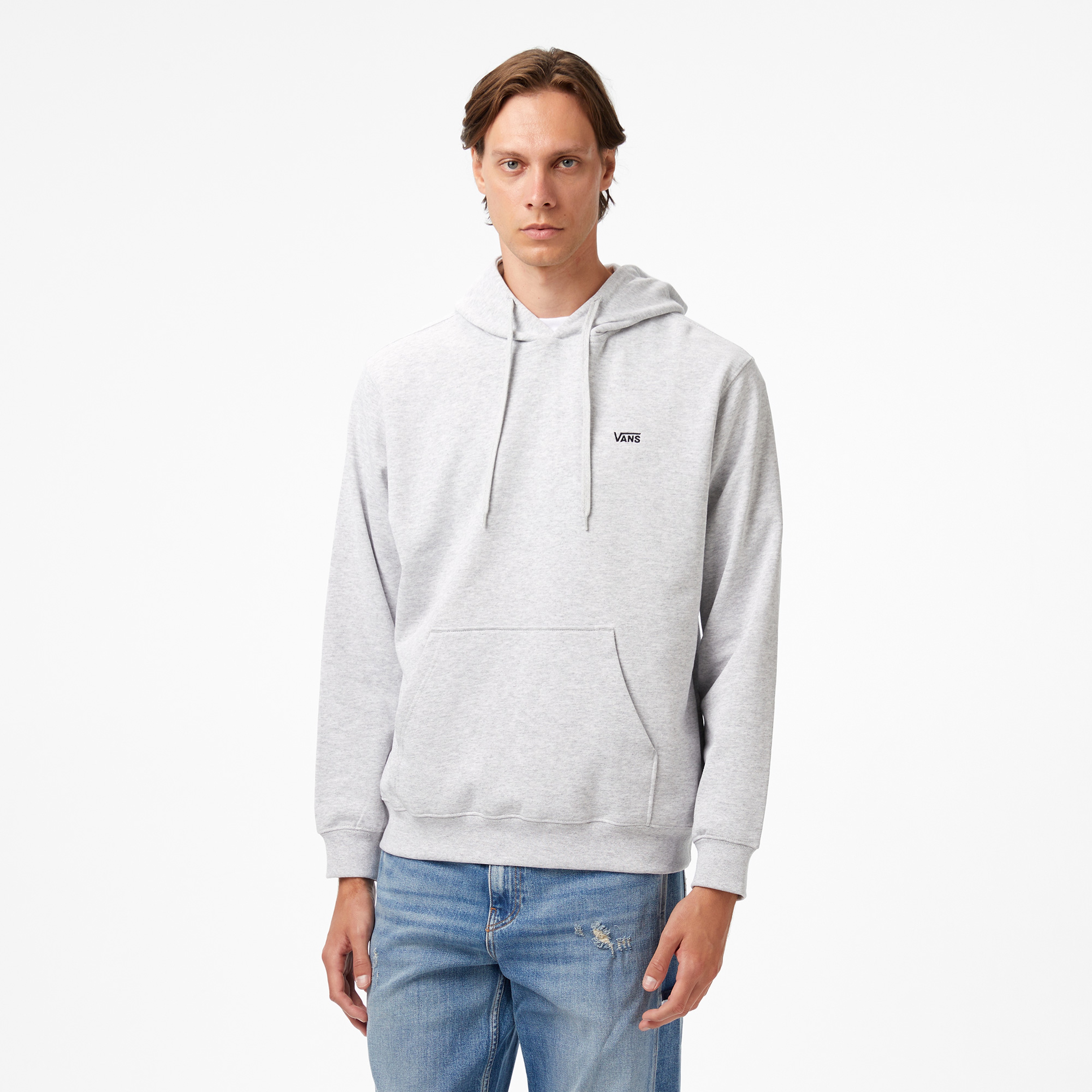 Vans Left Chest ii Loose Po Erkek Gri Sweatshırt