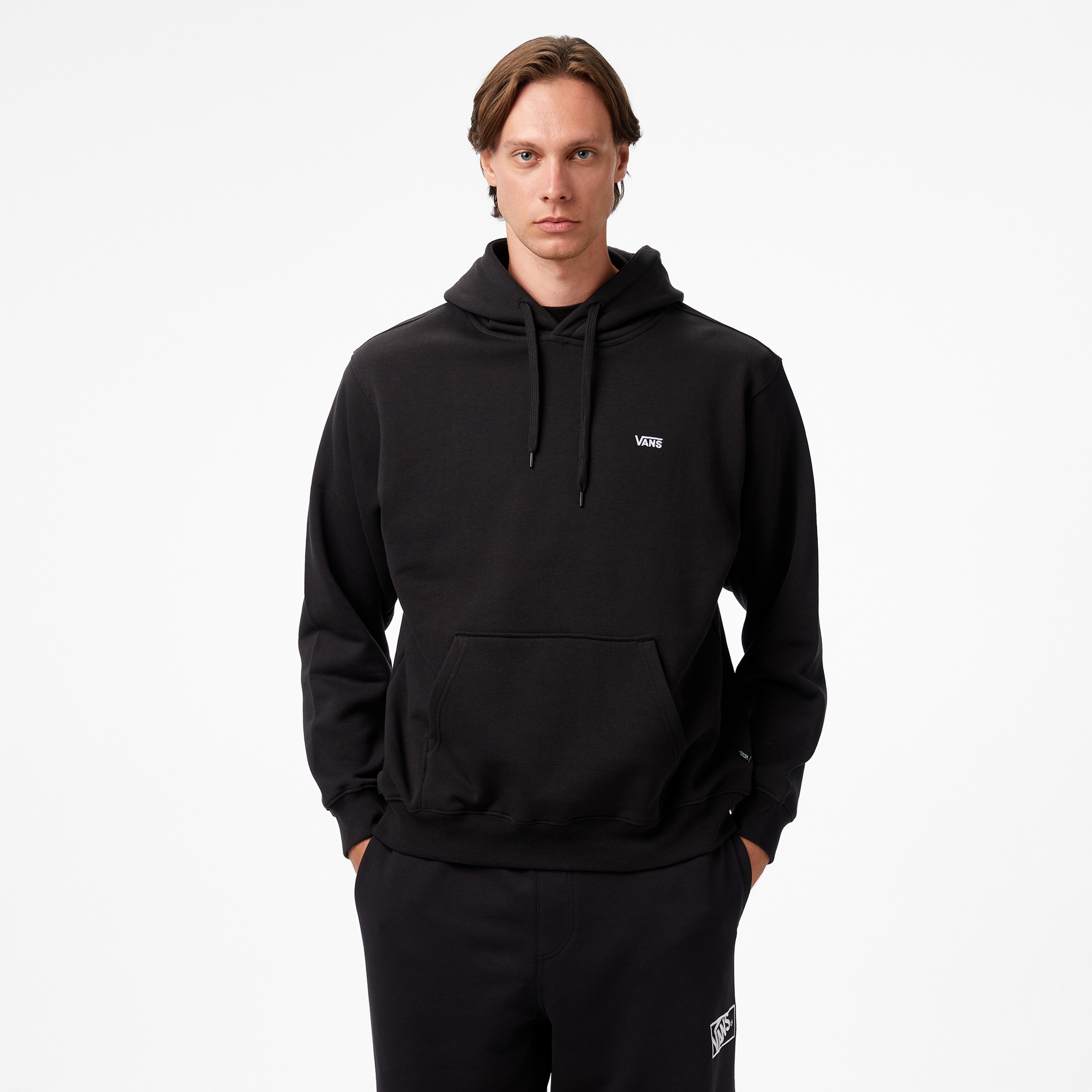 Vans Left Chest ii Loose Po Erkek Siyah Sweatshırt