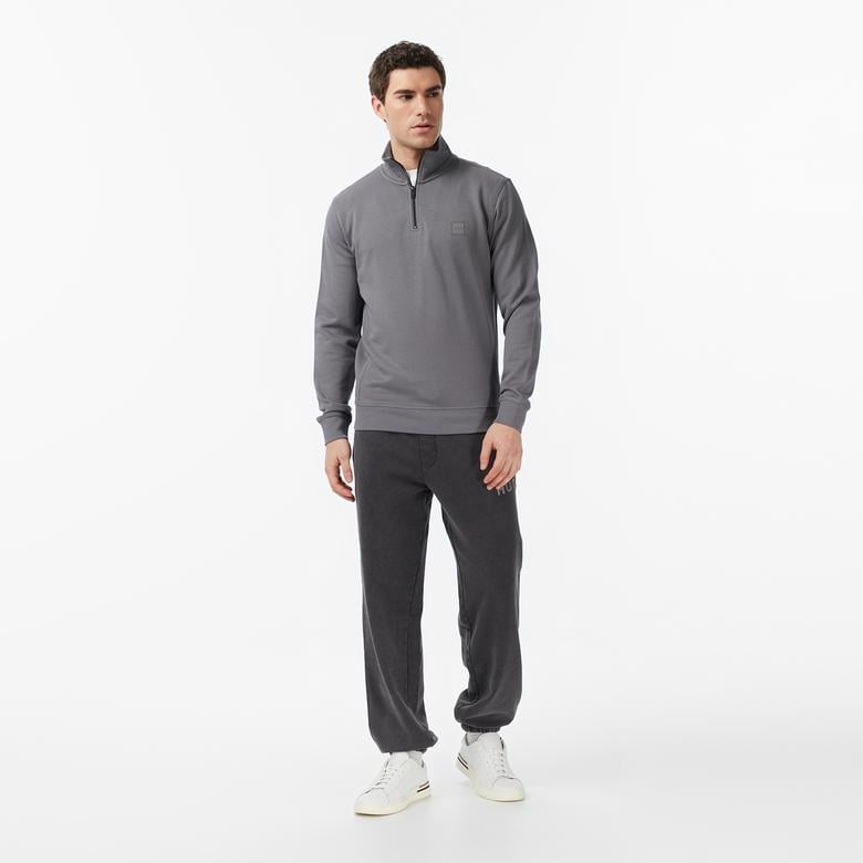 Boss Zetrust Erkek Gri Sweatshirt