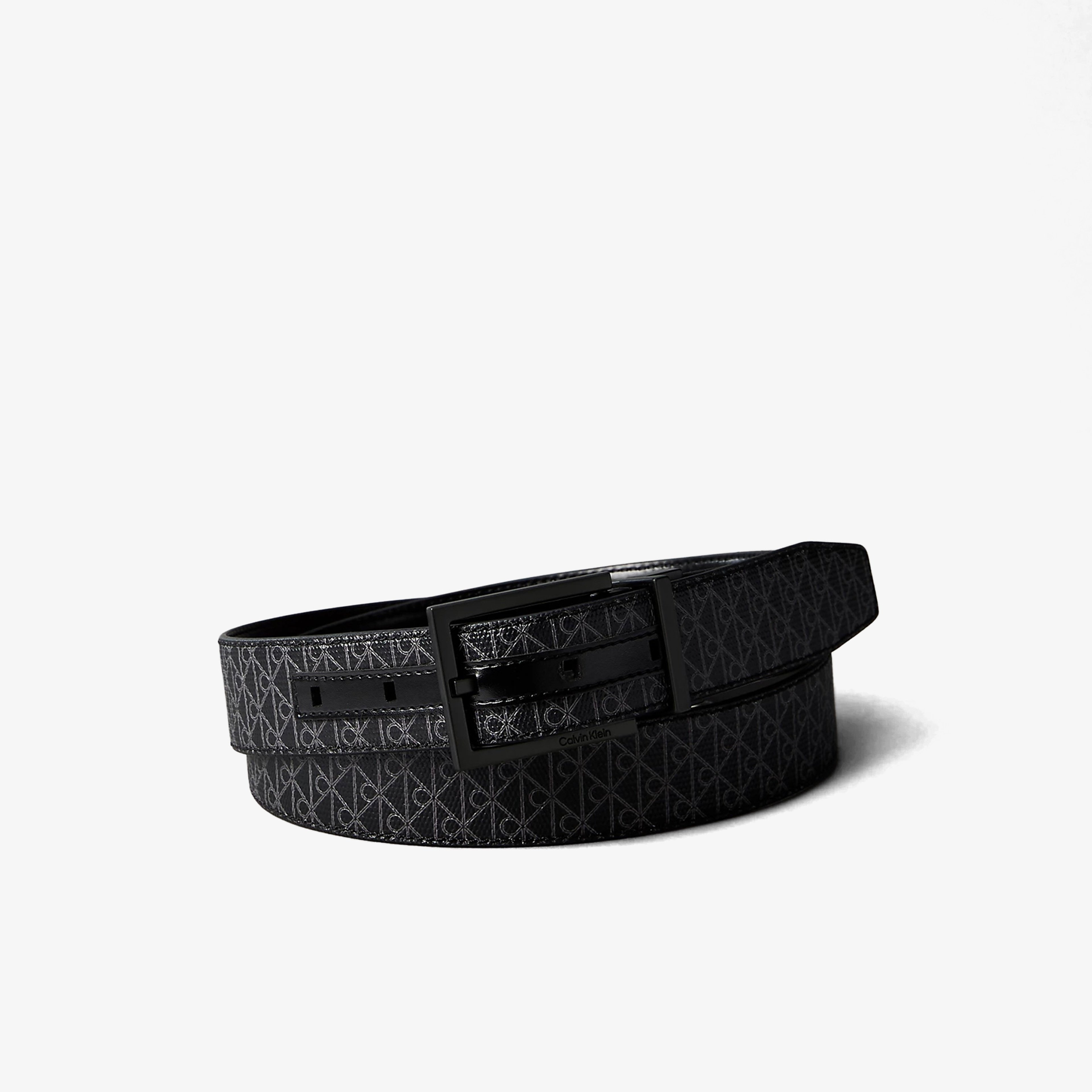 Calvin Klein Square Buckle Erkek Siyah Kemer